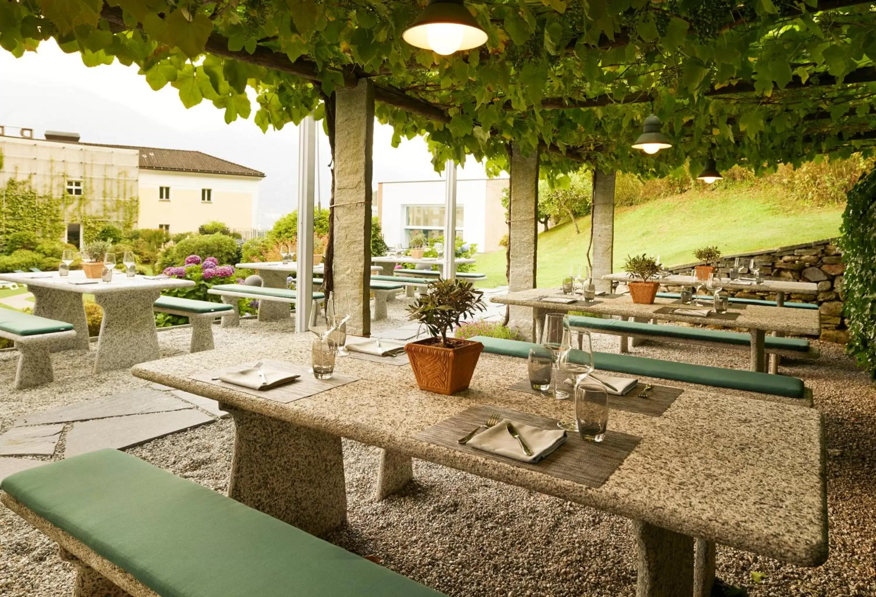Garden in Hotel Belvedere Locarno