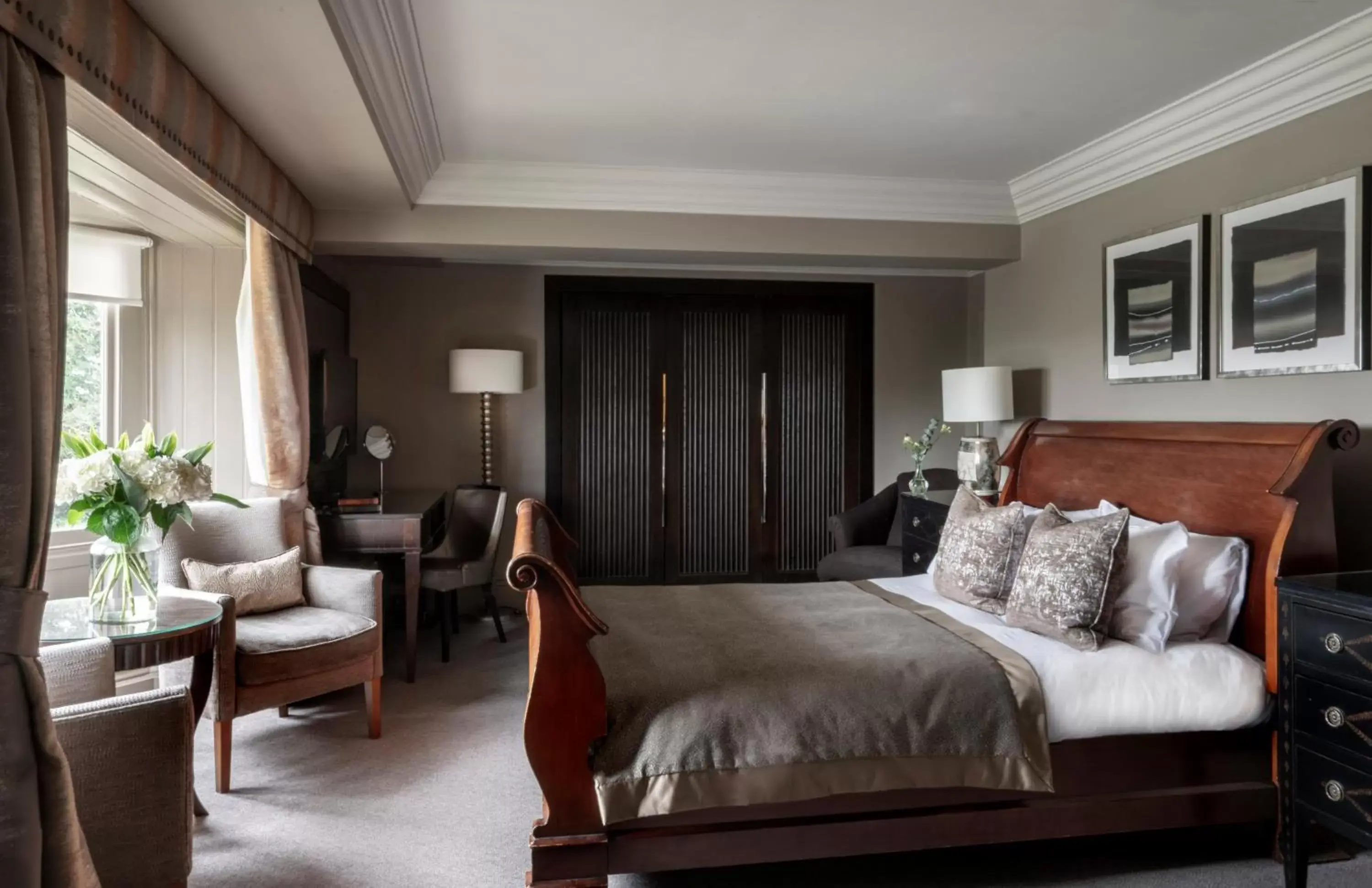 Bedroom in Wood Hall Hotel & Spa