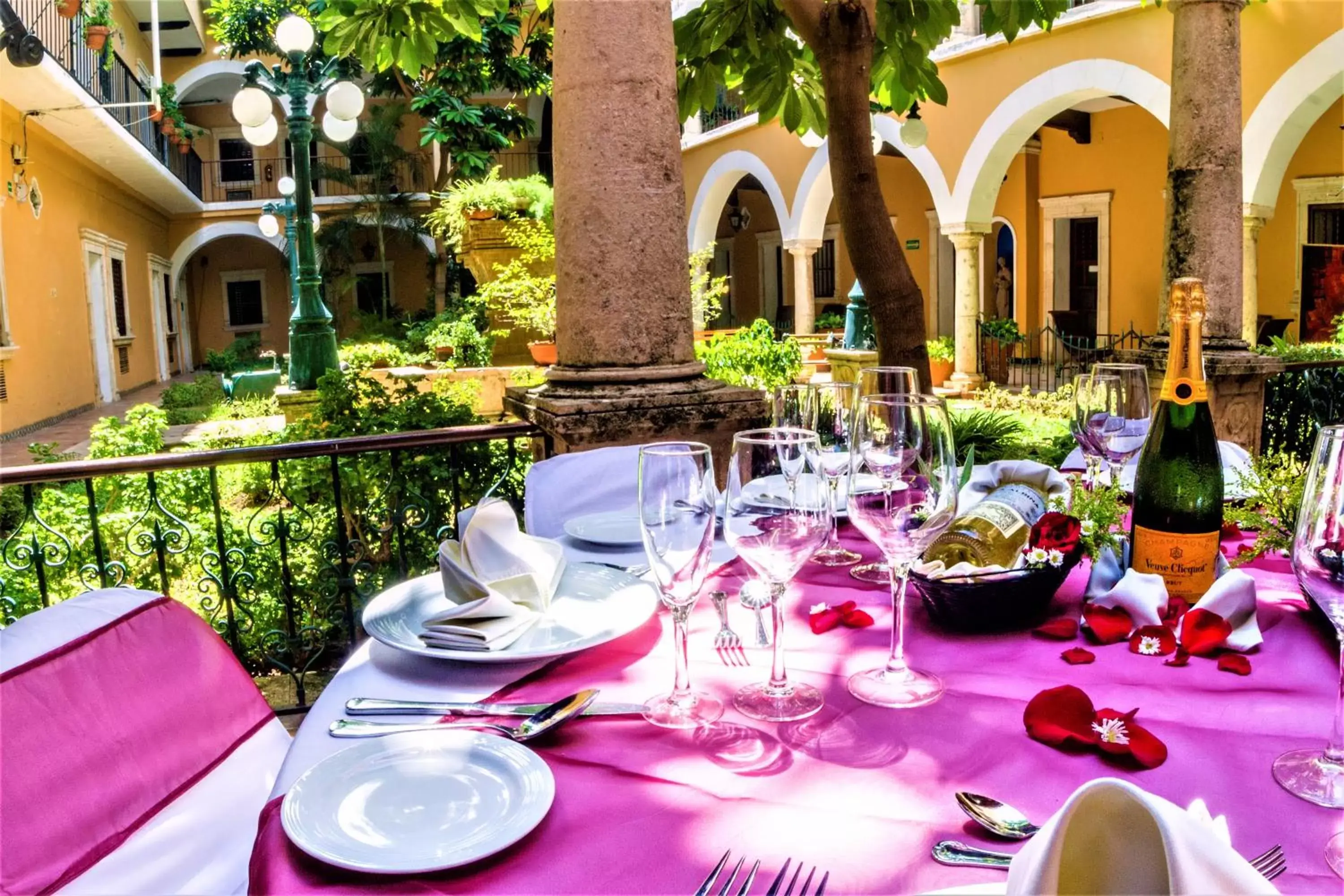 Garden, Restaurant/Places to Eat in Hotel Caribe Merida Yucatan