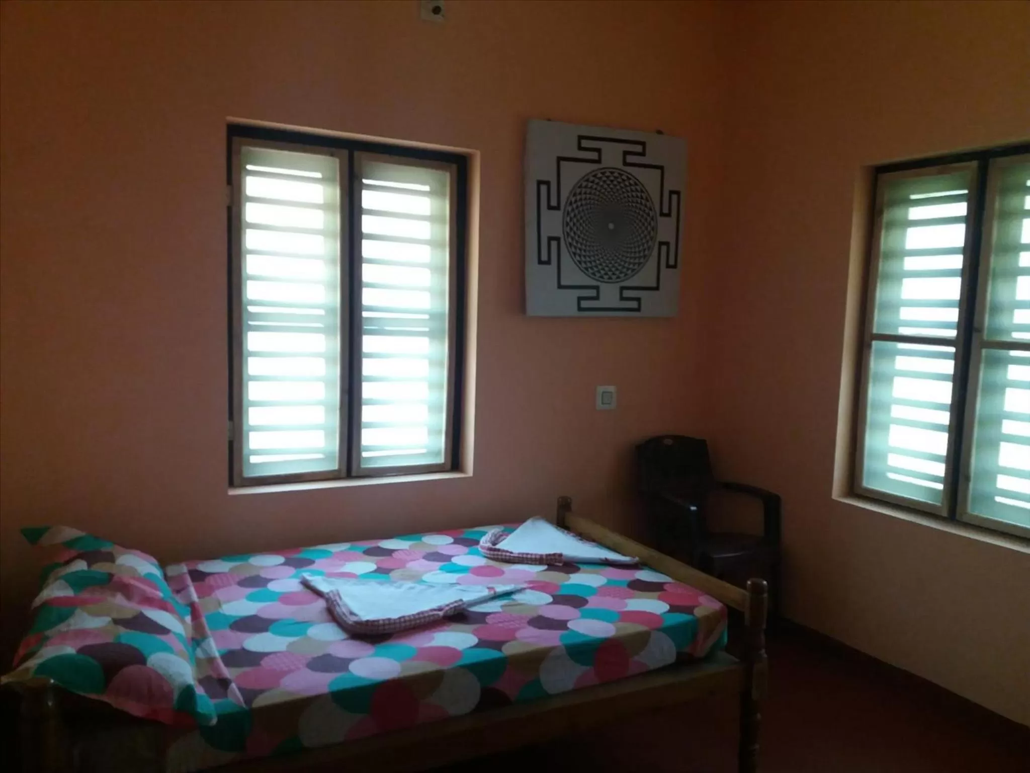 Bed in Sukriti beach Resort