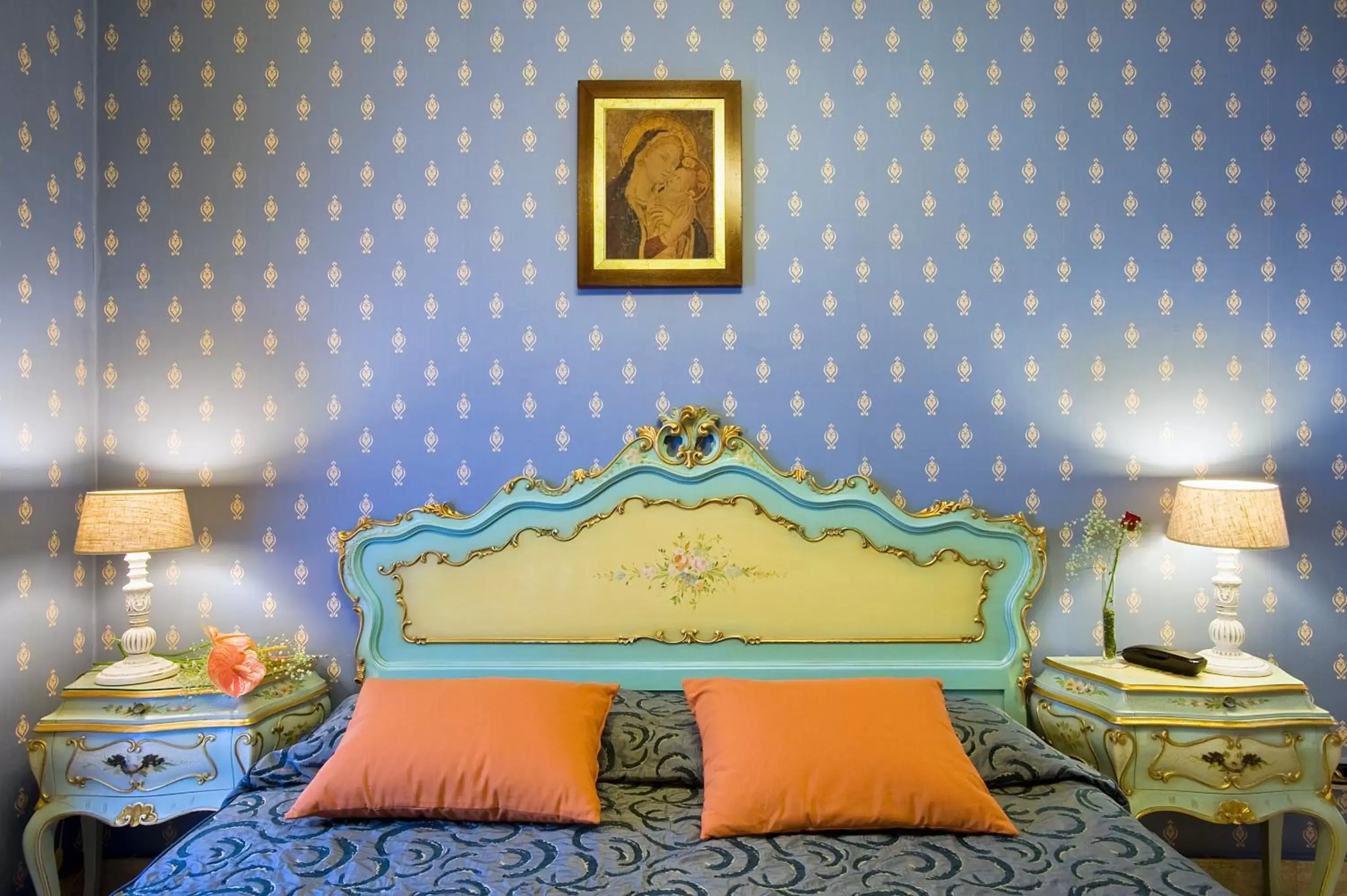 Bed in Hotel Villa San Lorenzo Maria