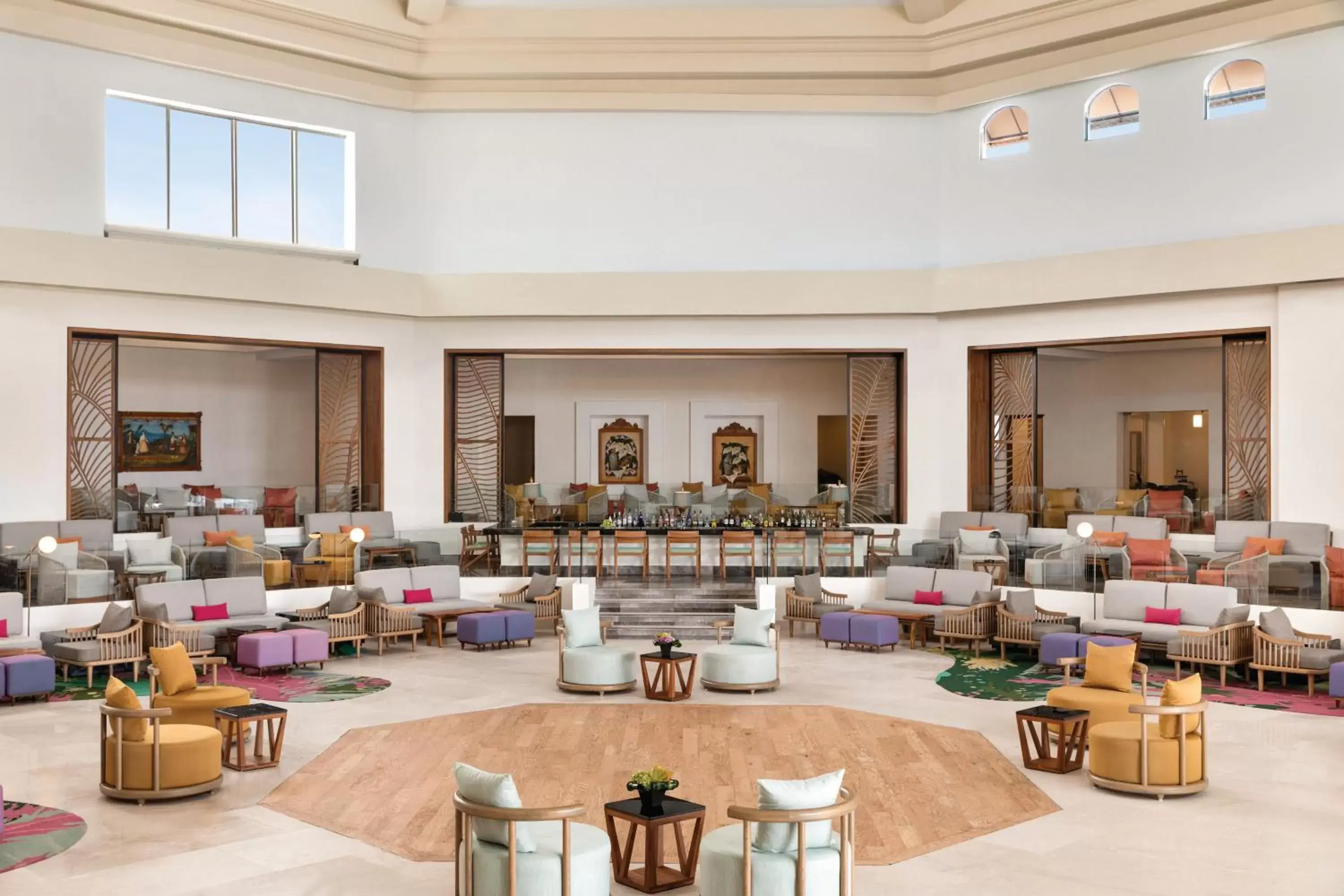 Lobby or reception, Restaurant/Places to Eat in Hilton Playa del Carmen, an All-Inclusive Adult Only Resort