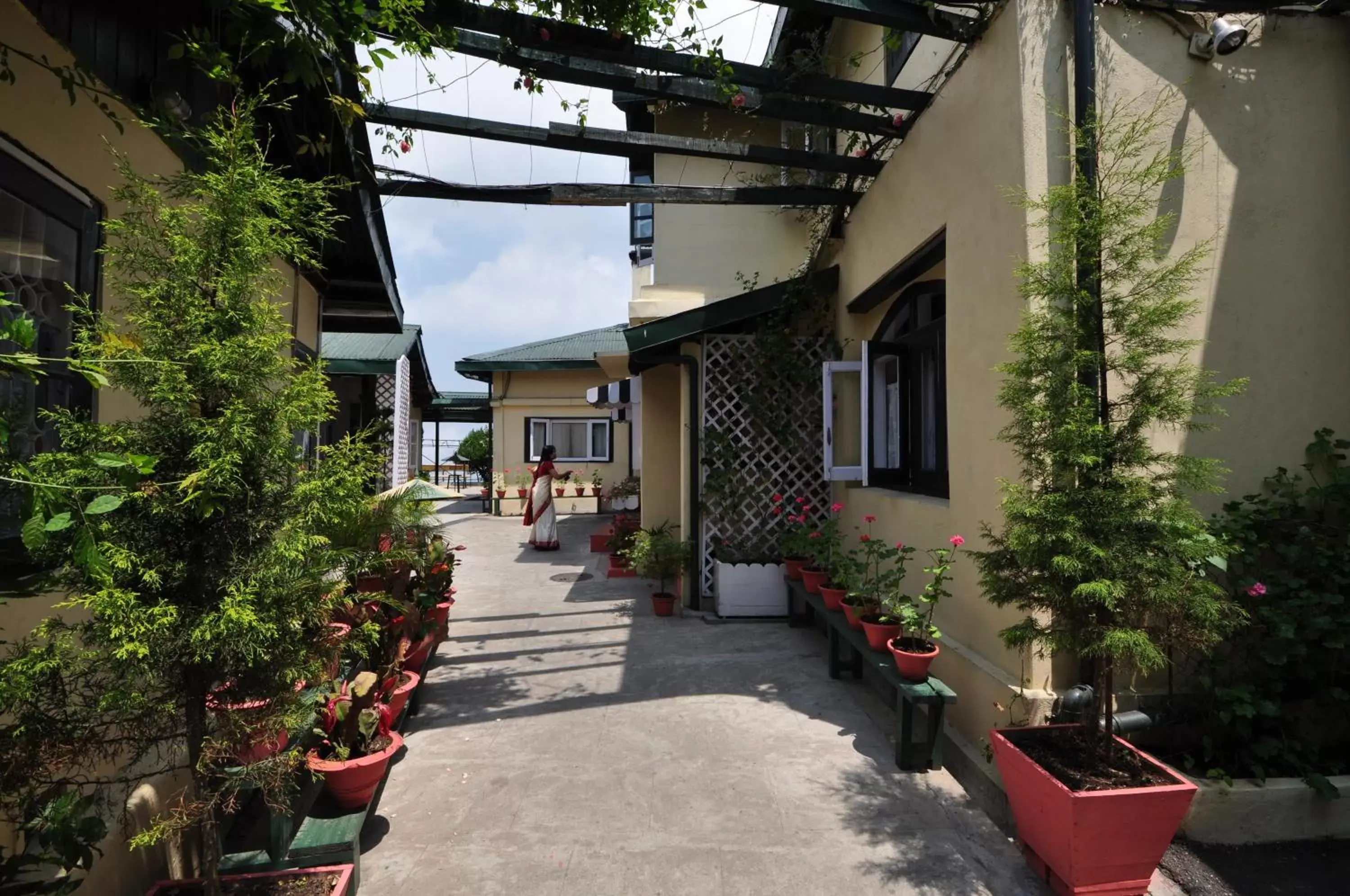 Facade/entrance in Windamere Hotel - A Colonial Heritage Facade/entrance in Windamere Hotel - A Colonial Heritage