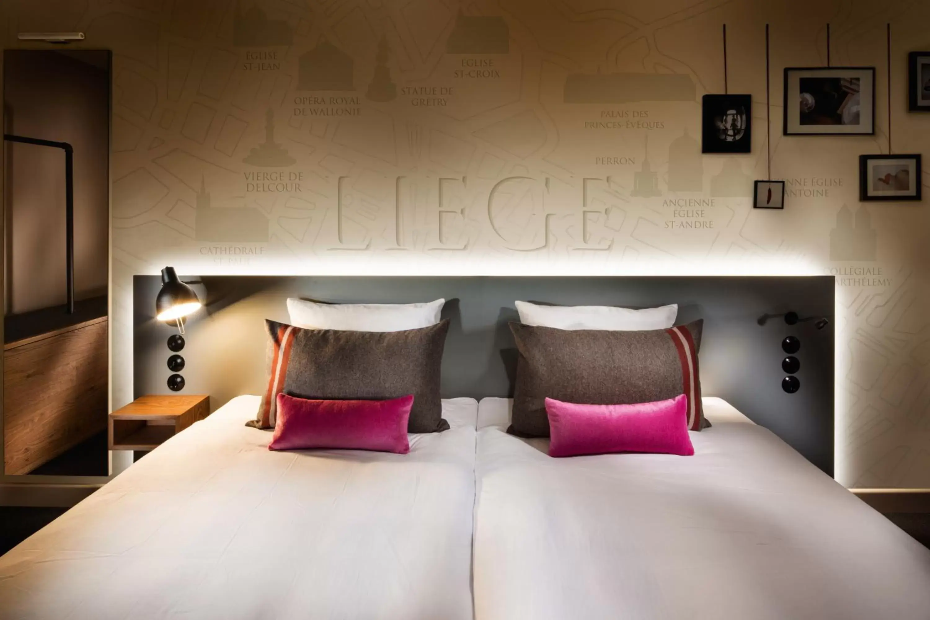 Bed in pentahotel Liège