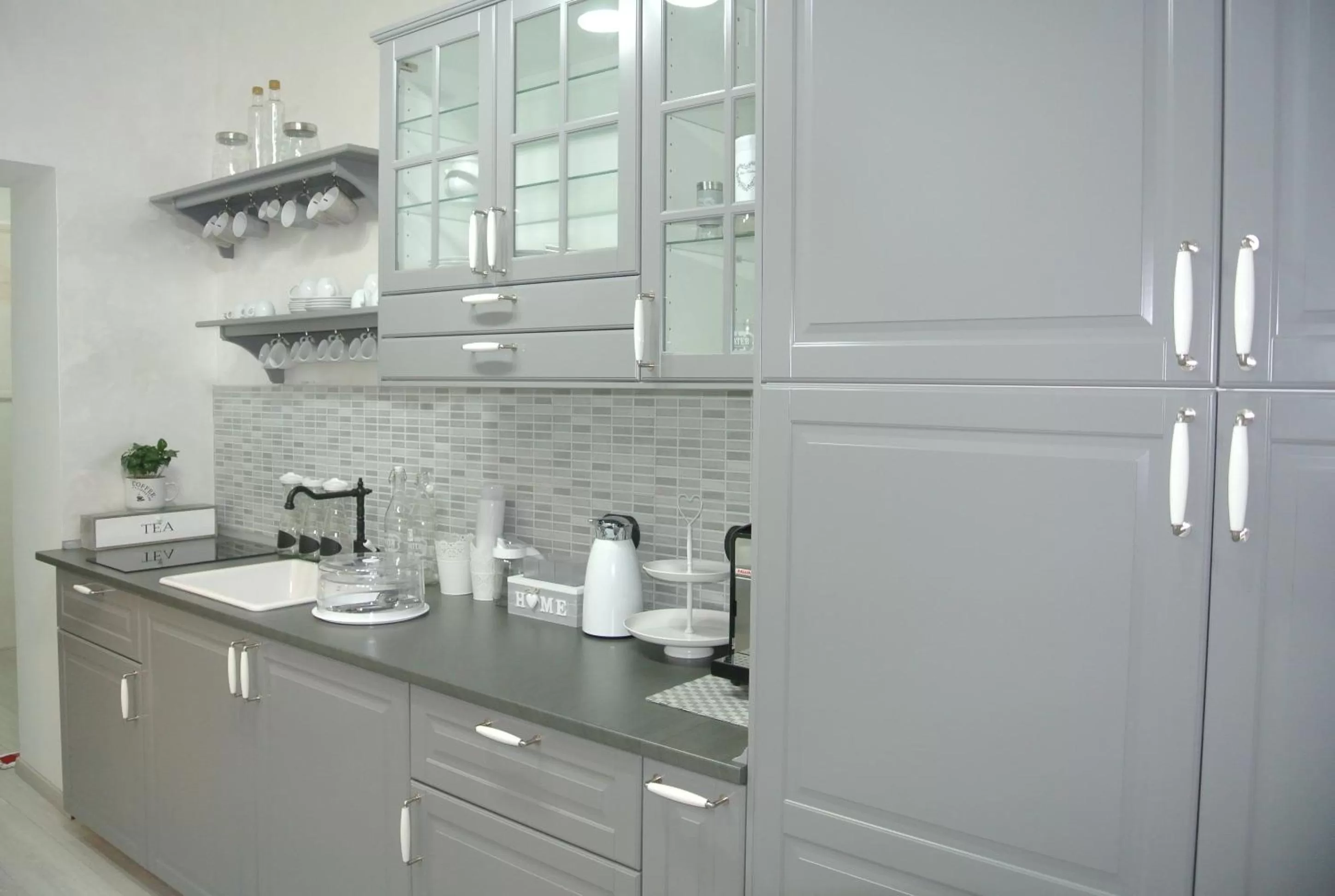 Kitchen or kitchenette in B&B Insula Urbis