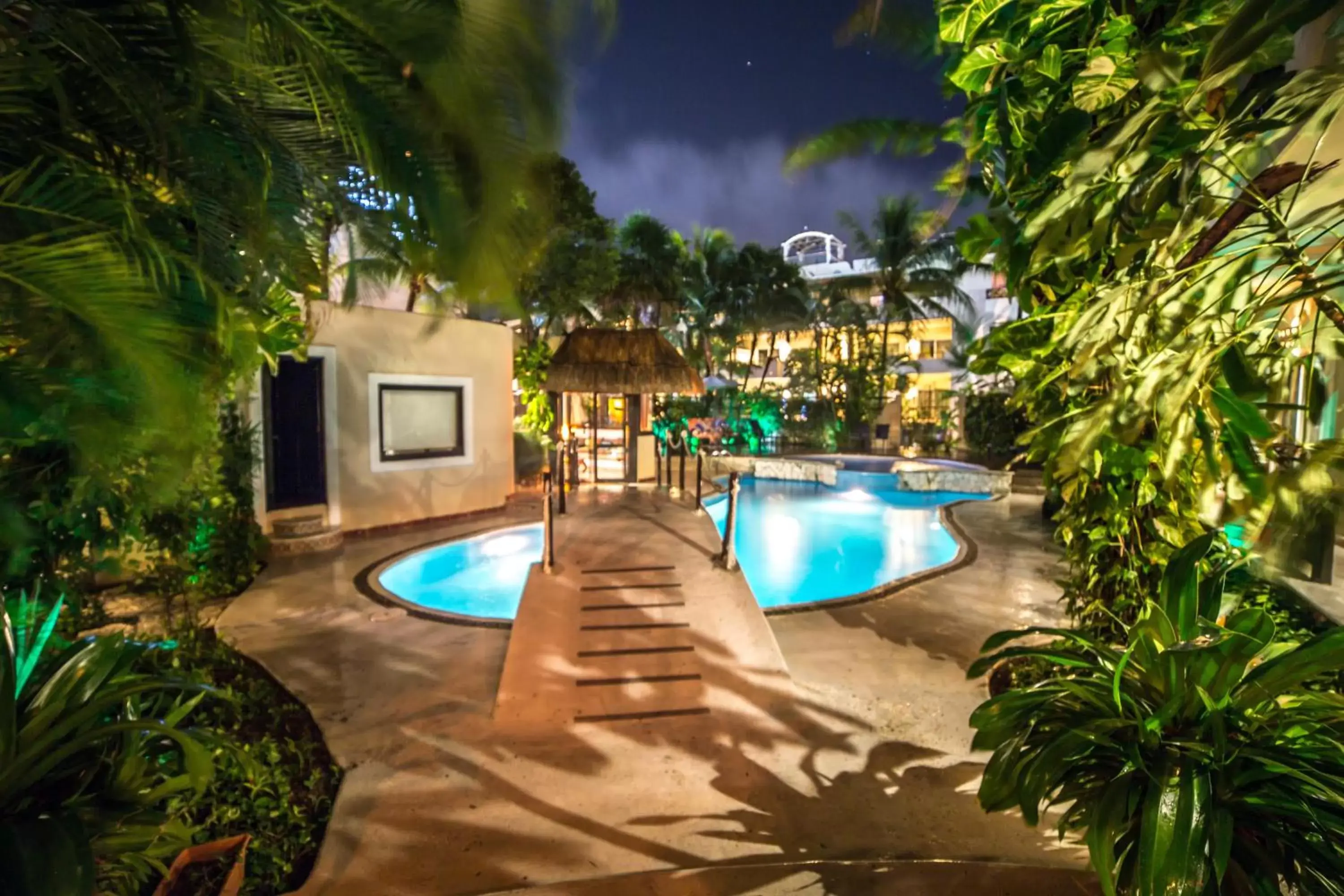 Night, Swimming Pool in Hotel Riviera Del Sol