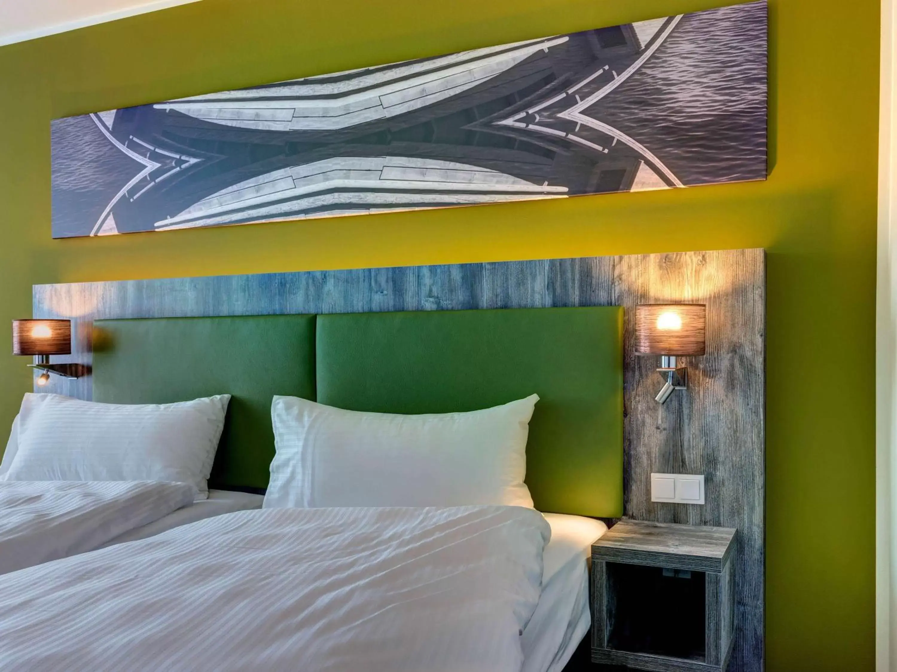 Bedroom, Bed in ibis Styles Tuebingen