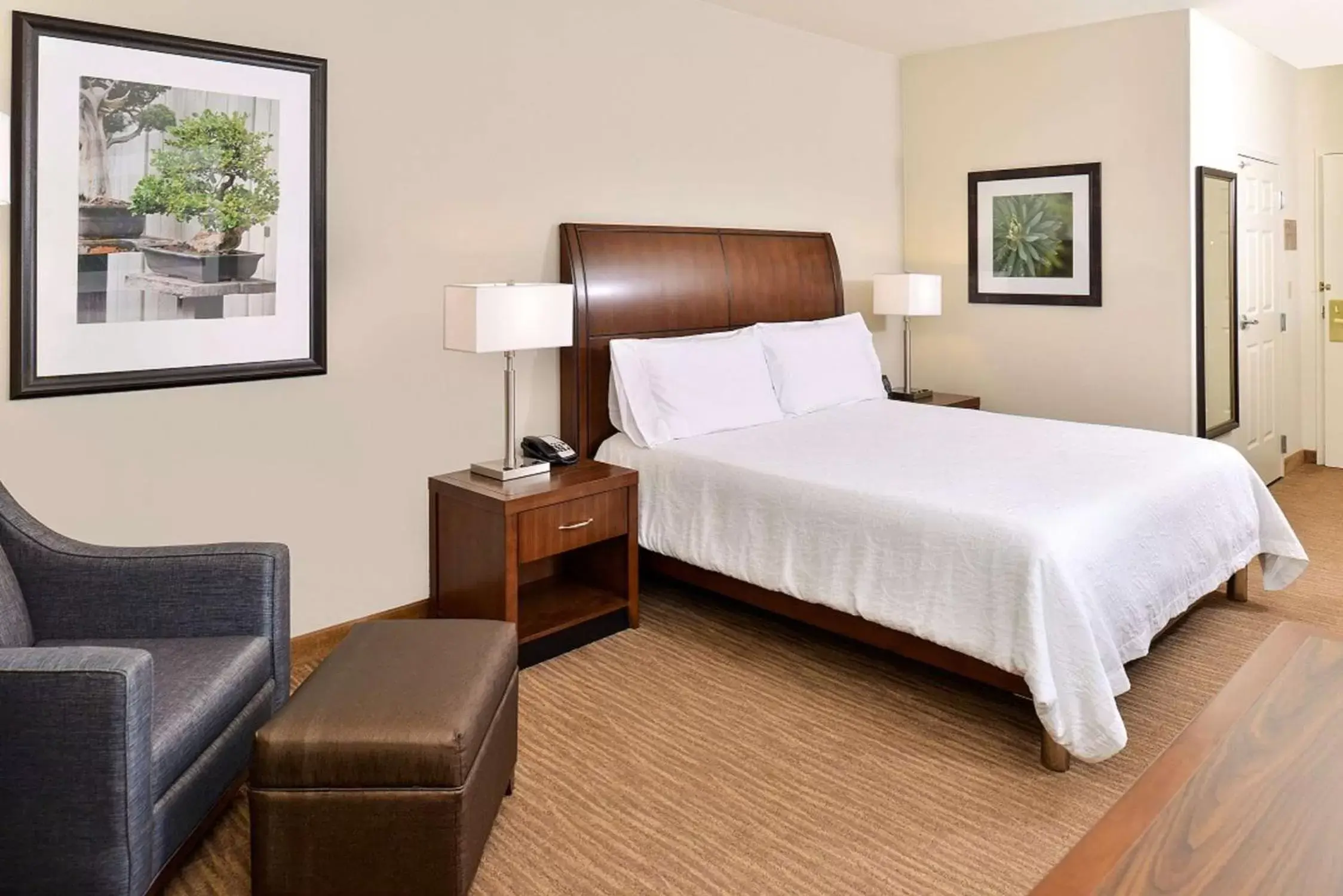 Living room, Bed in Hilton Garden Inn Addison