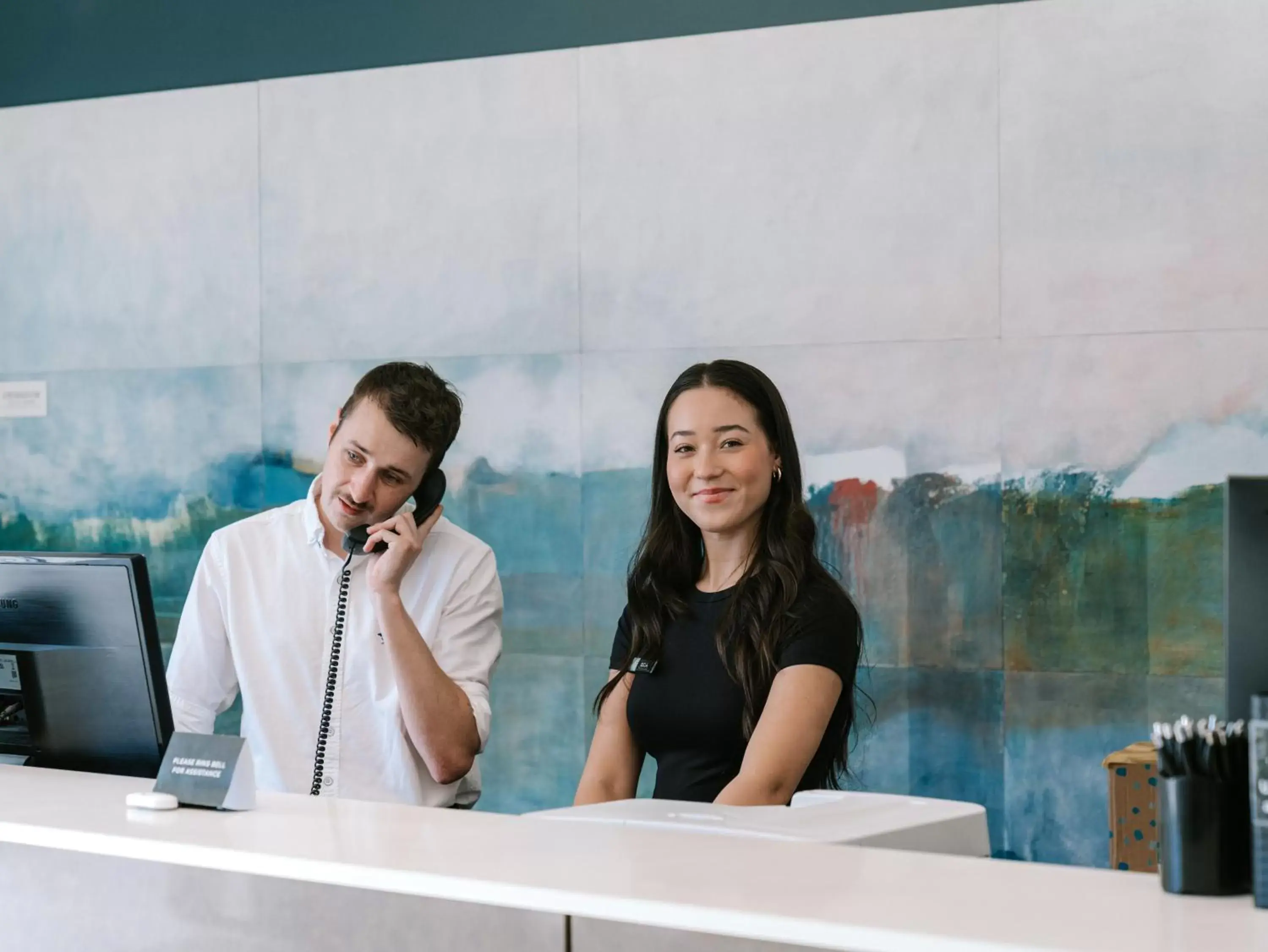 Lobby or reception in Trinity Wharf Tauranga Lobby or reception in Trinity Wharf Tauranga