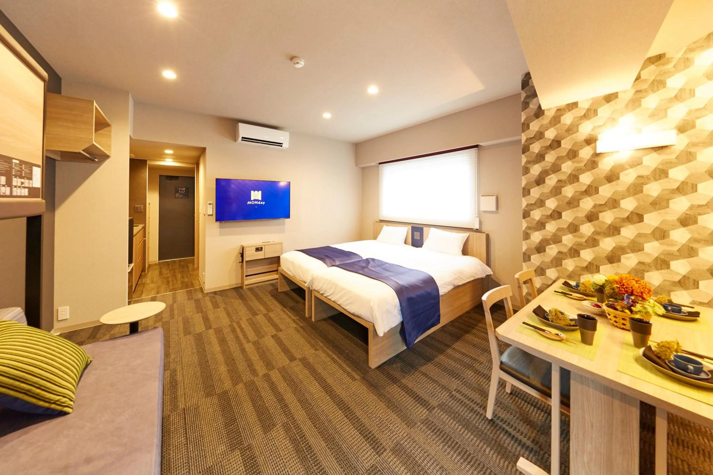 Photo of the whole room, Bed in MONday Apart Hamamatsucho Daimon