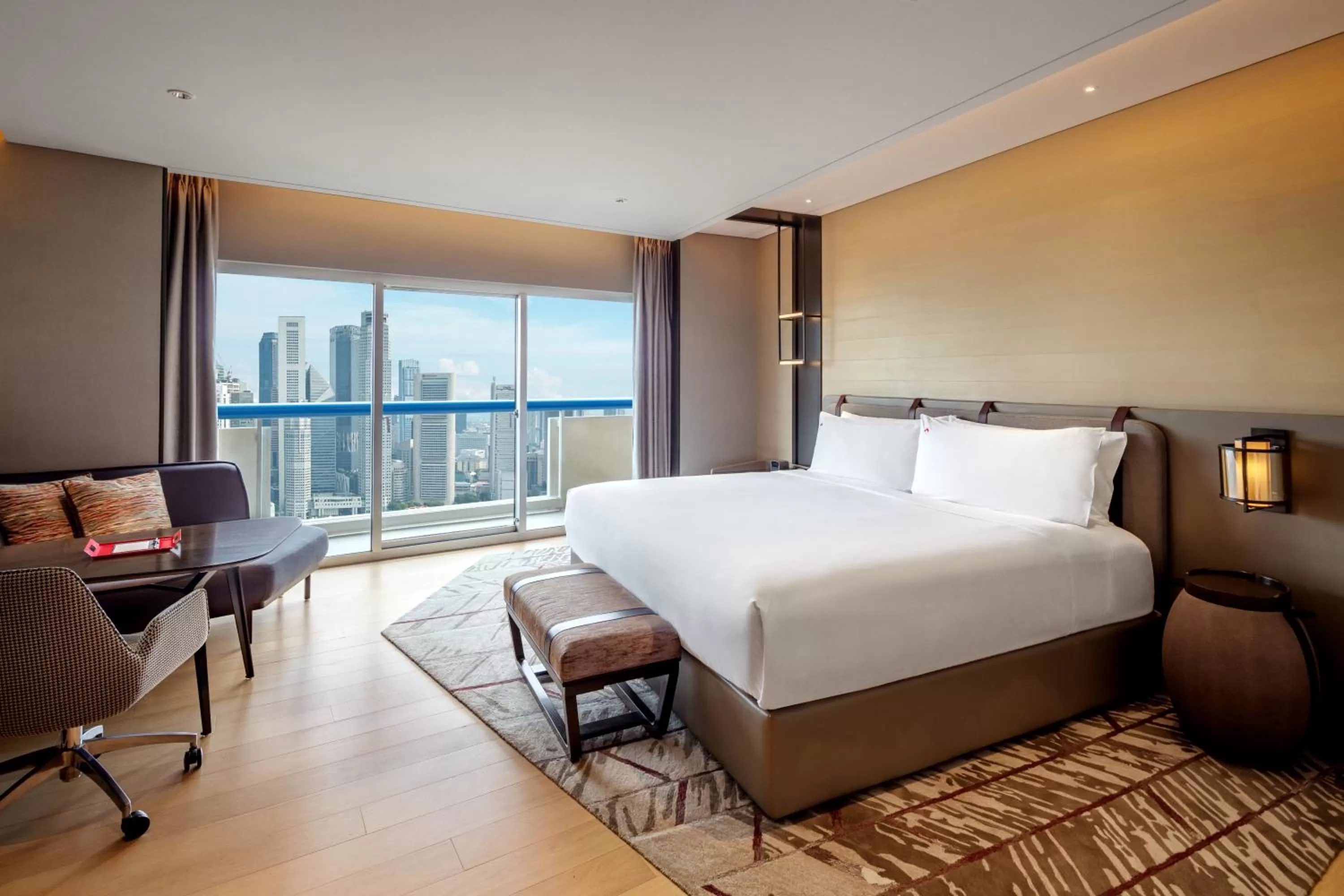 Bedroom, Bed in Swissotel The Stamford Singapore