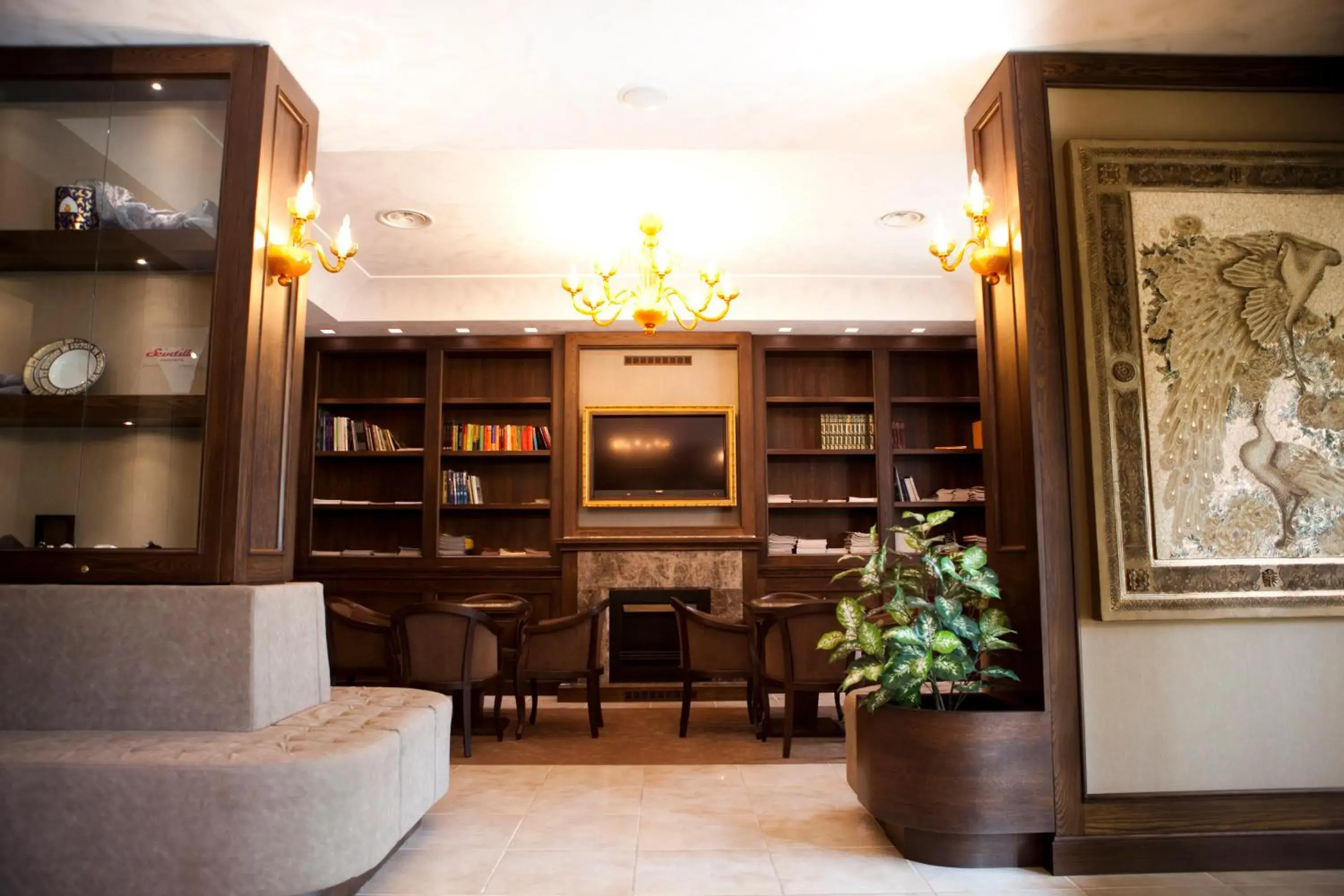 Library, Lobby/Reception in Hotel Barbieri