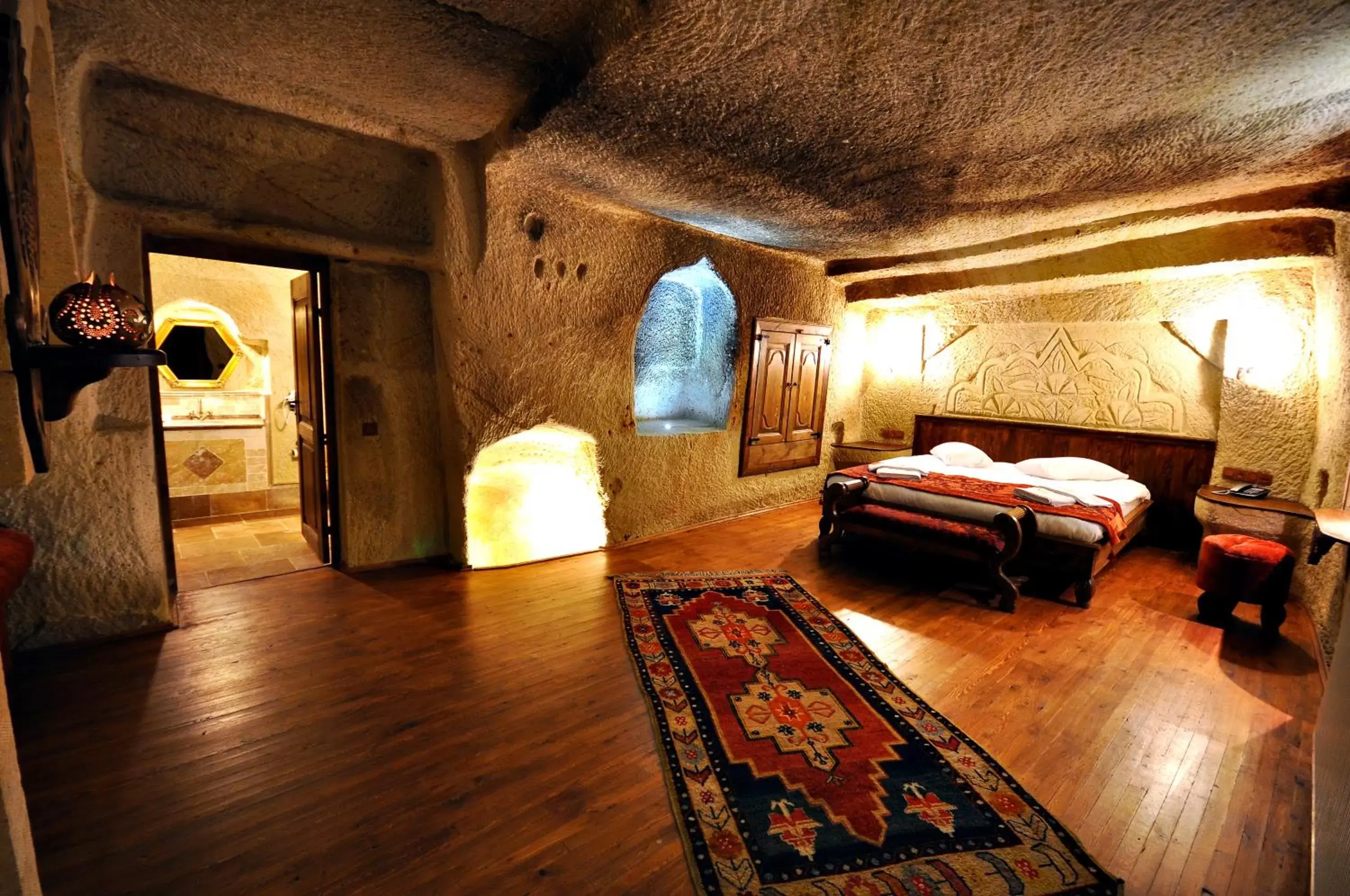 Bed in Has Cave Konak Bed in Has Cave Konak