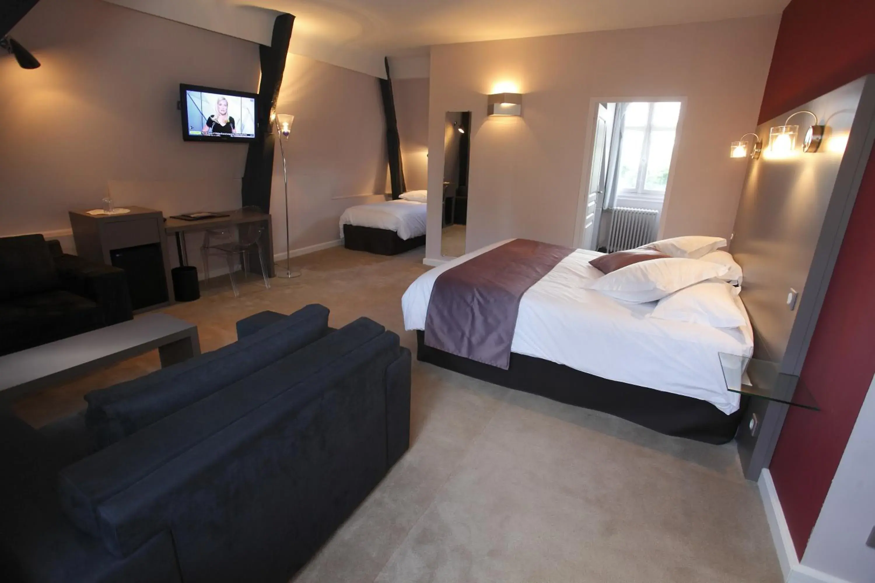 Bedroom, Bed in Hotel Château de la Barbinière