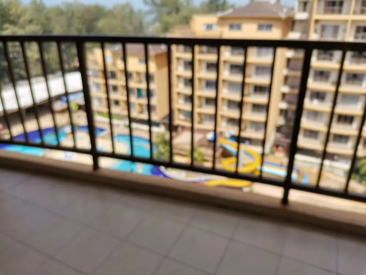 Pool view, Balcony/Terrace in Gold Coast Morib Resort