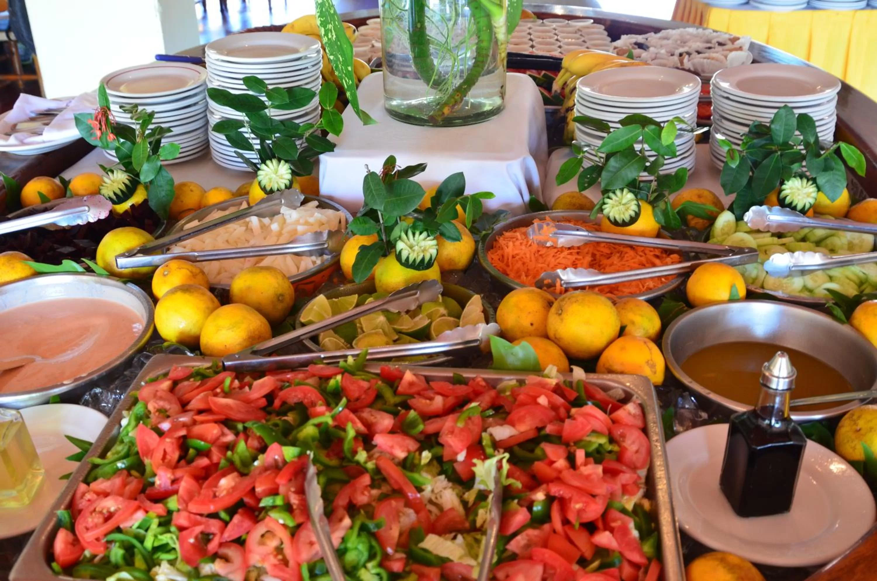 American breakfast in Hotel Chichen Itza