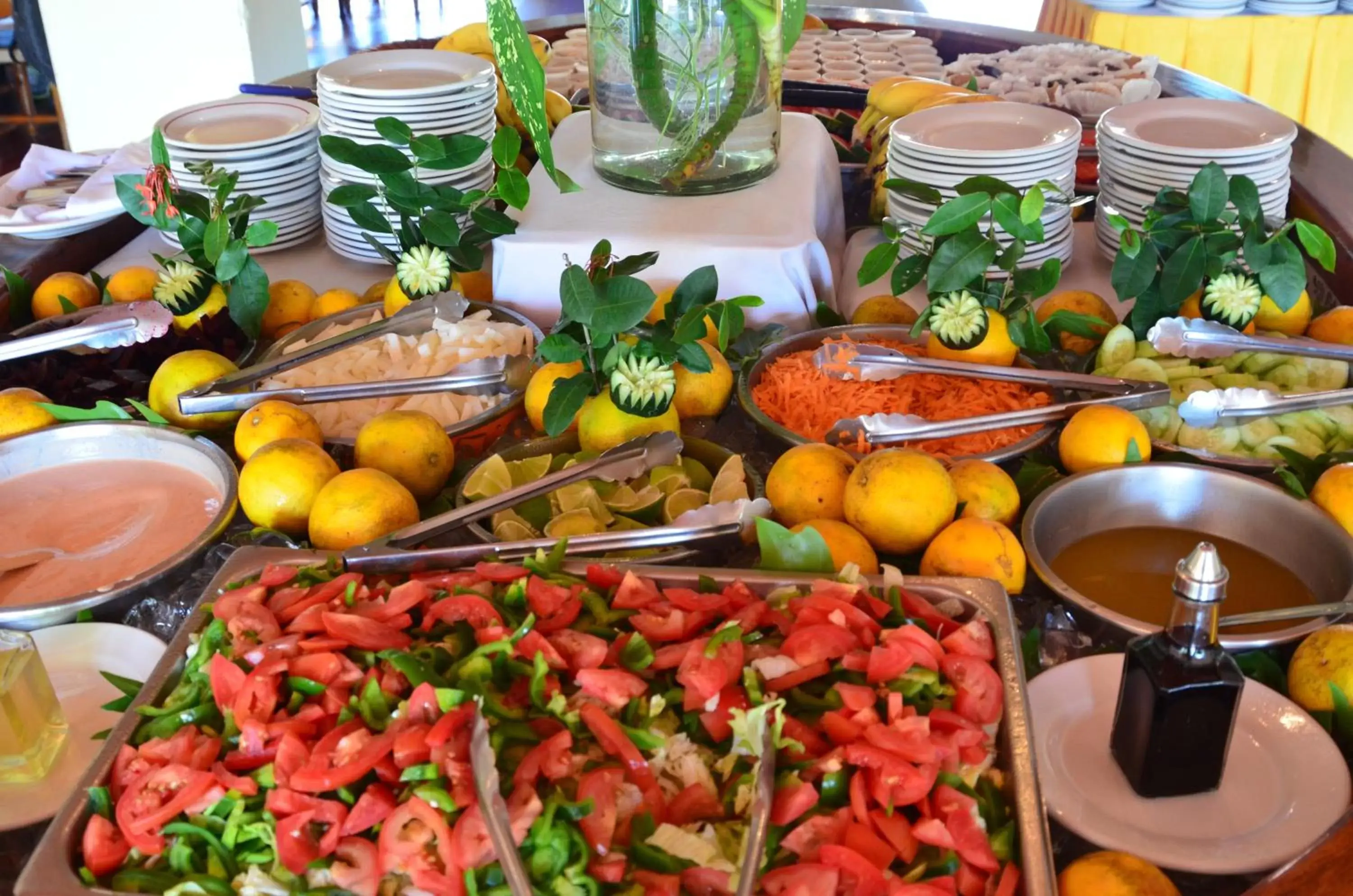 American breakfast in Hotel Chichen Itza American breakfast in Hotel Chichen Itza