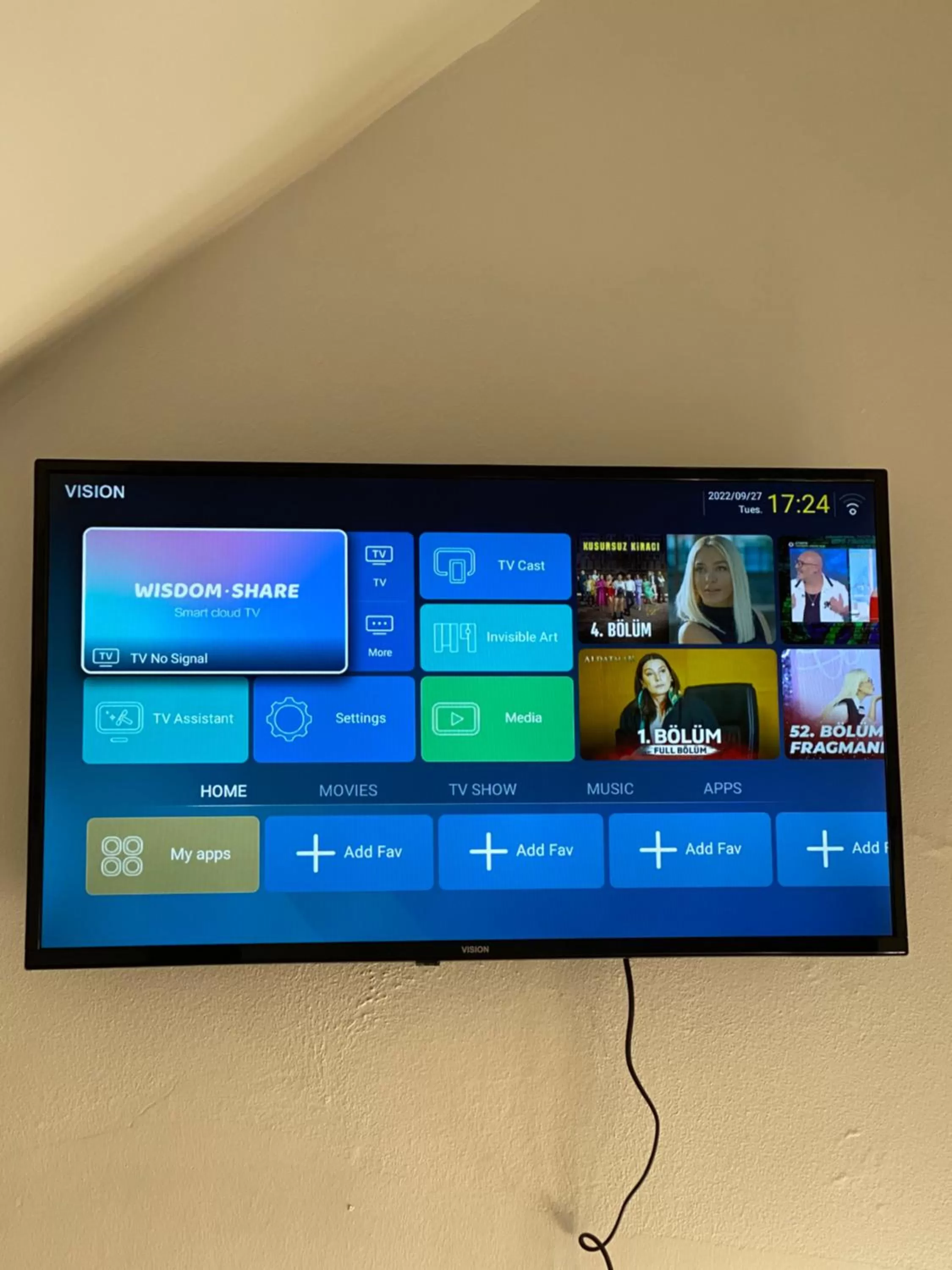 TV and multimedia in Sunside Inn Hotel