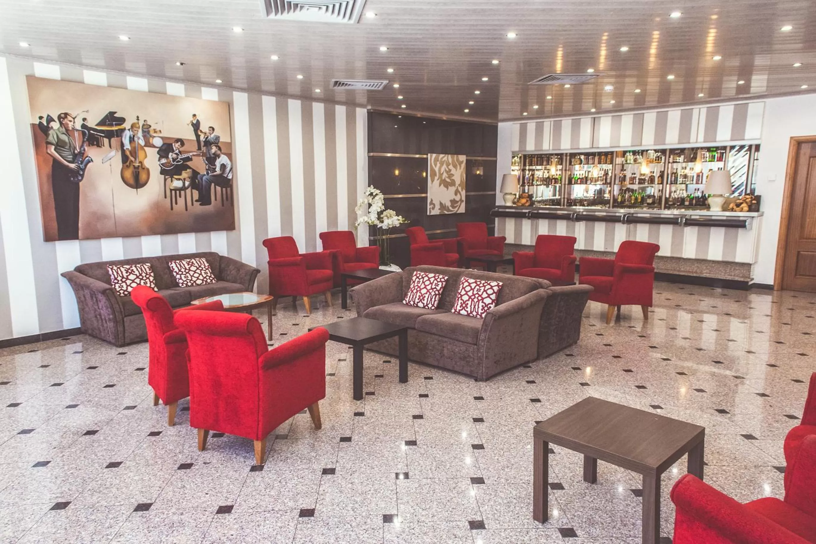 Communal lounge/ TV room in Hotel Cristal Caldas