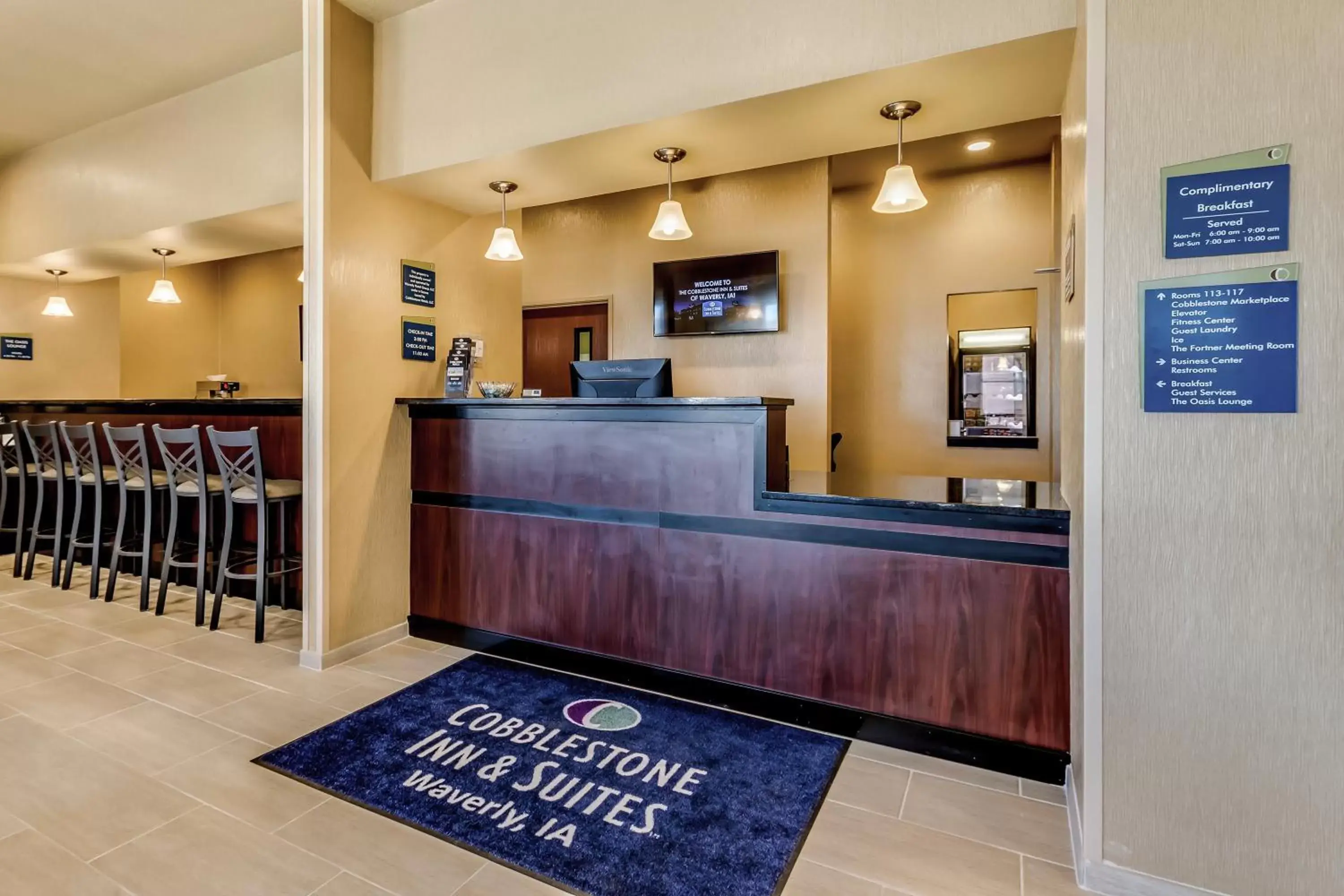 Lobby or reception, Lobby/Reception in Cobblestone Inn & Suites - Waverly