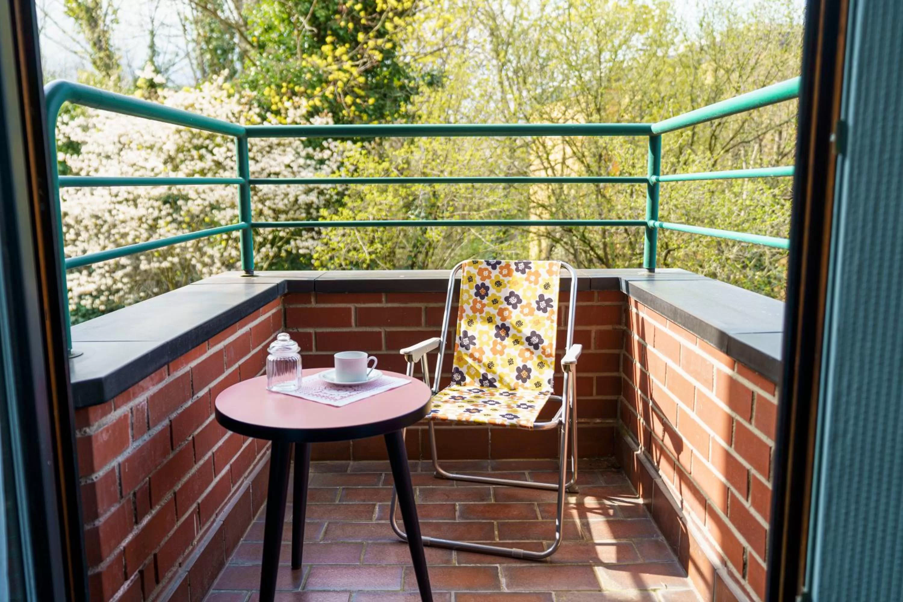 Balcony/Terrace in Tante ALMA's Bonner Hotel