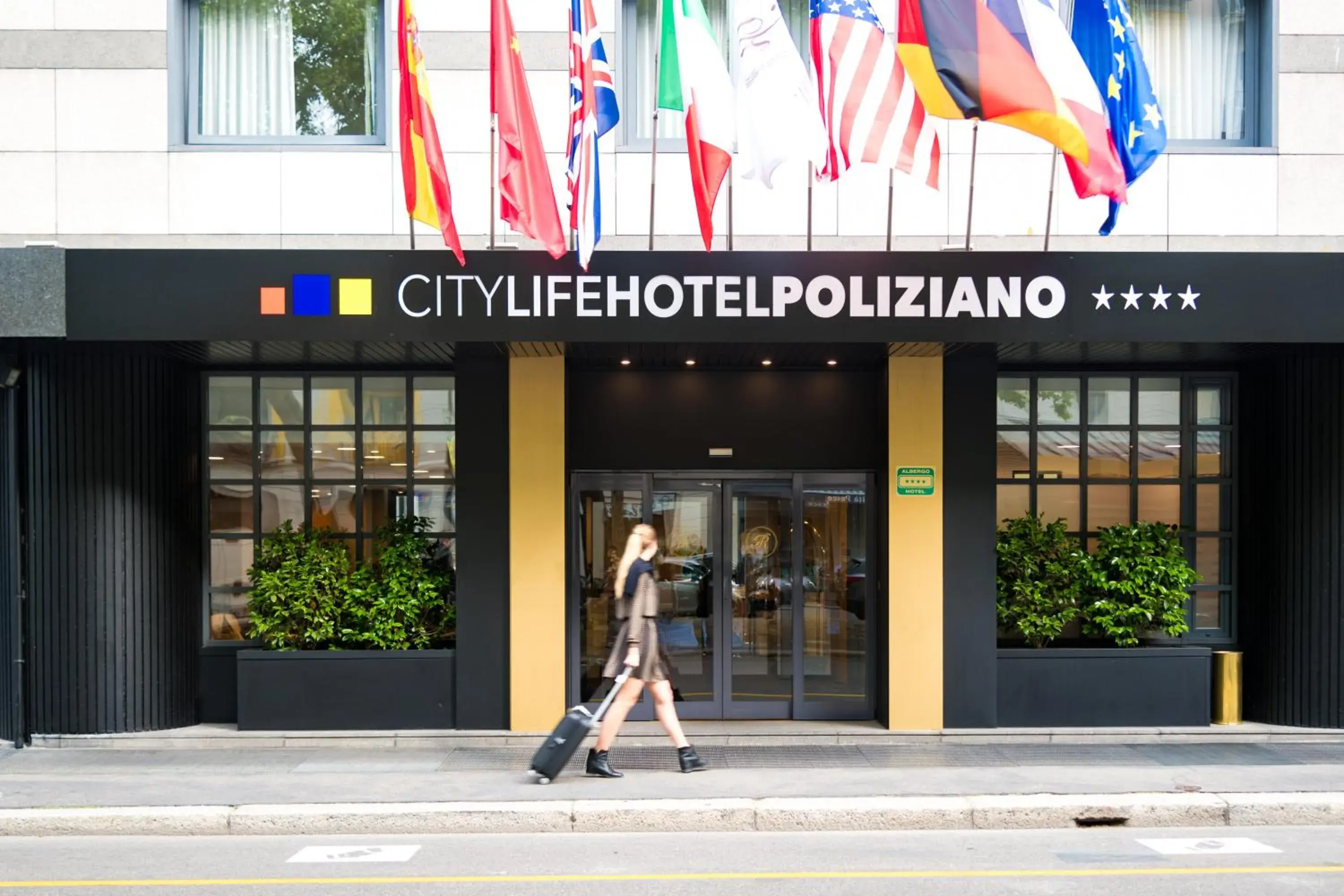 Facade/entrance in City Life Hotel Poliziano