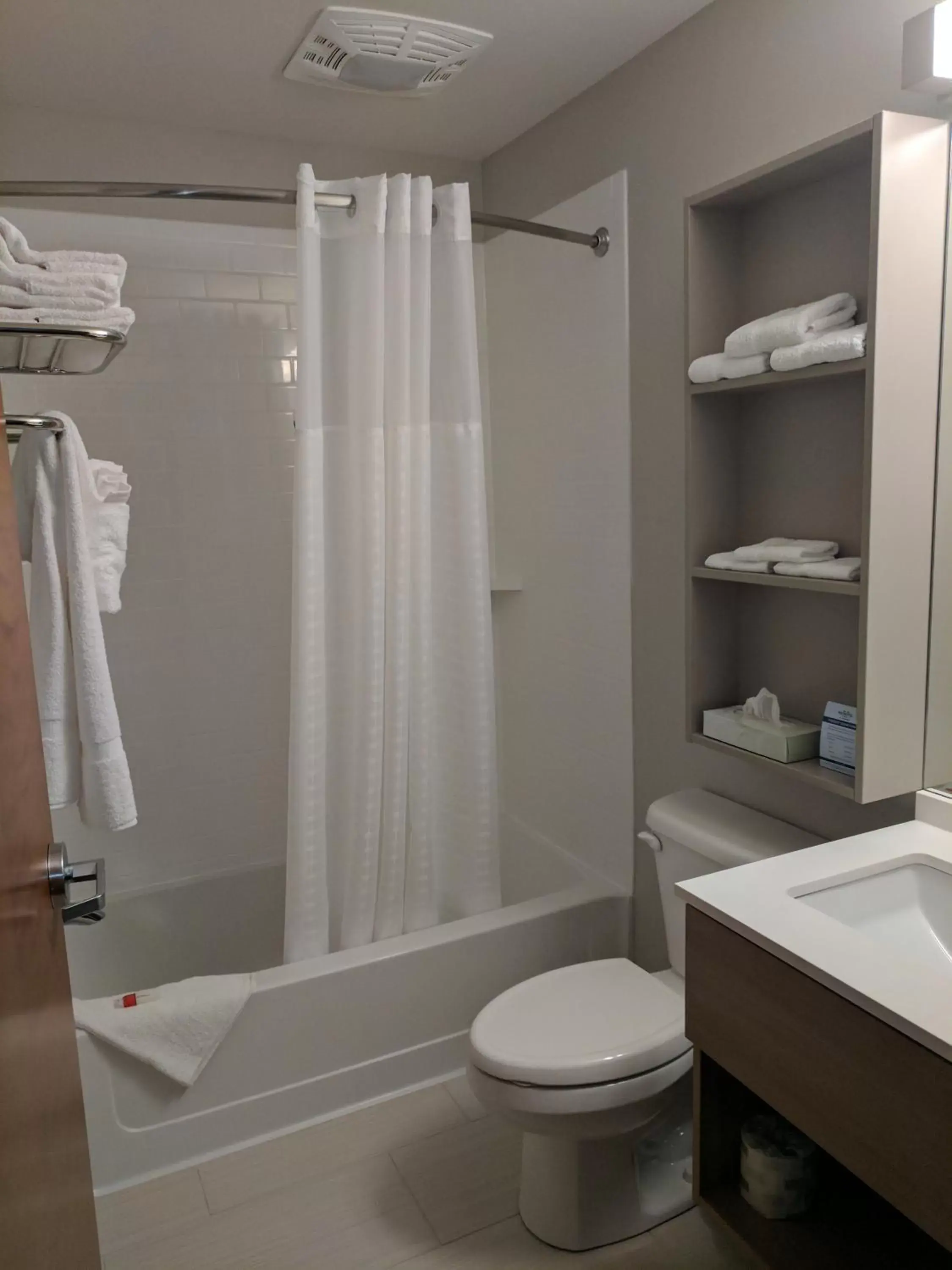 Bathroom in Microtel Inn & Suites by Wyndham Clarion