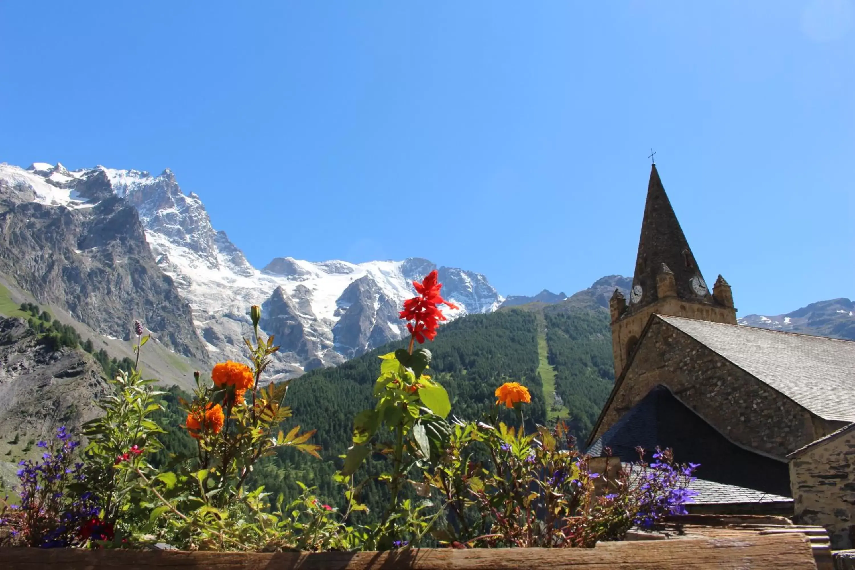 Mountain view in Hotel Le Faranchin