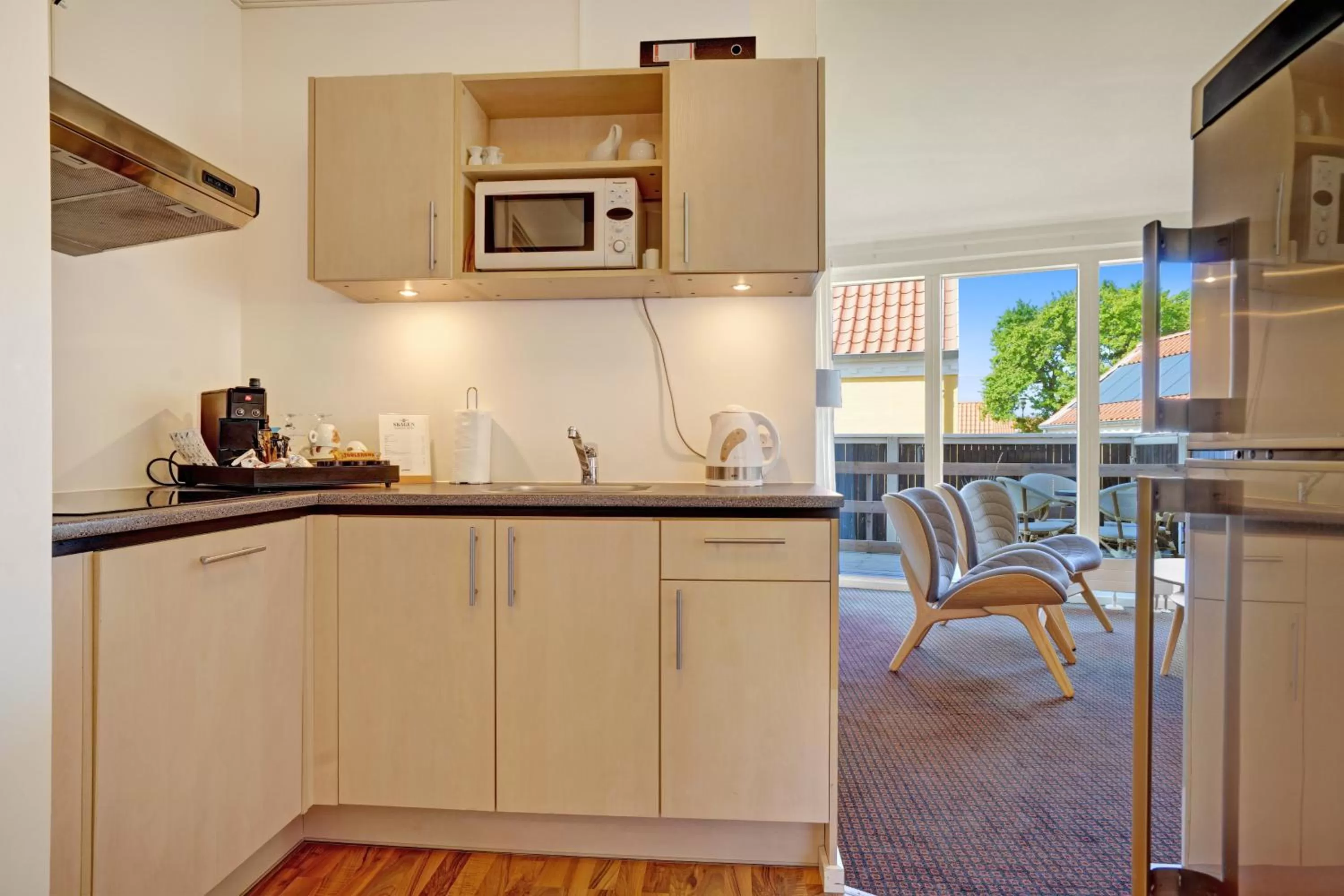 Patio in Skagen Harbour Hotel