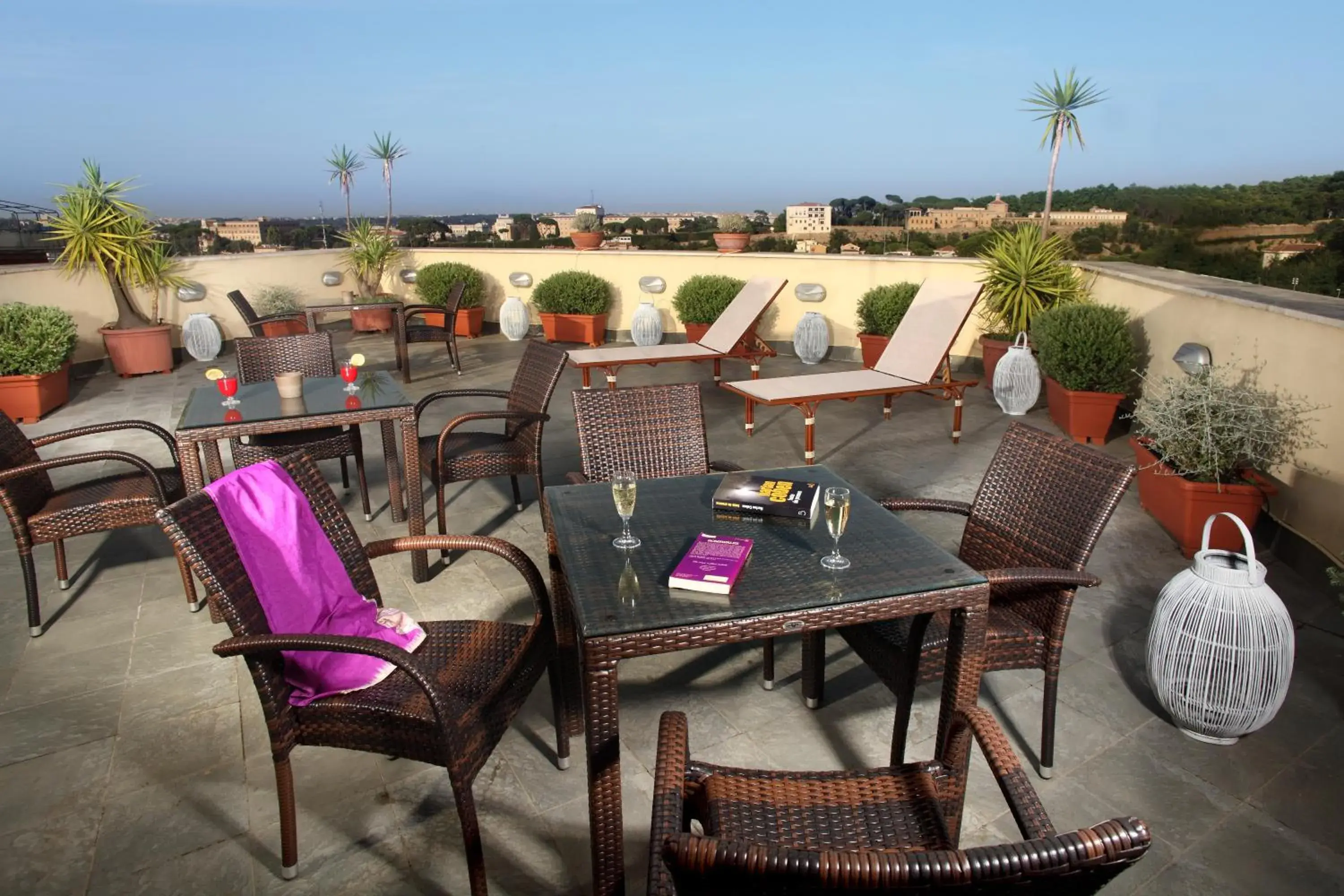 Balcony/Terrace, Restaurant/Places to Eat in Hotel Alessandrino