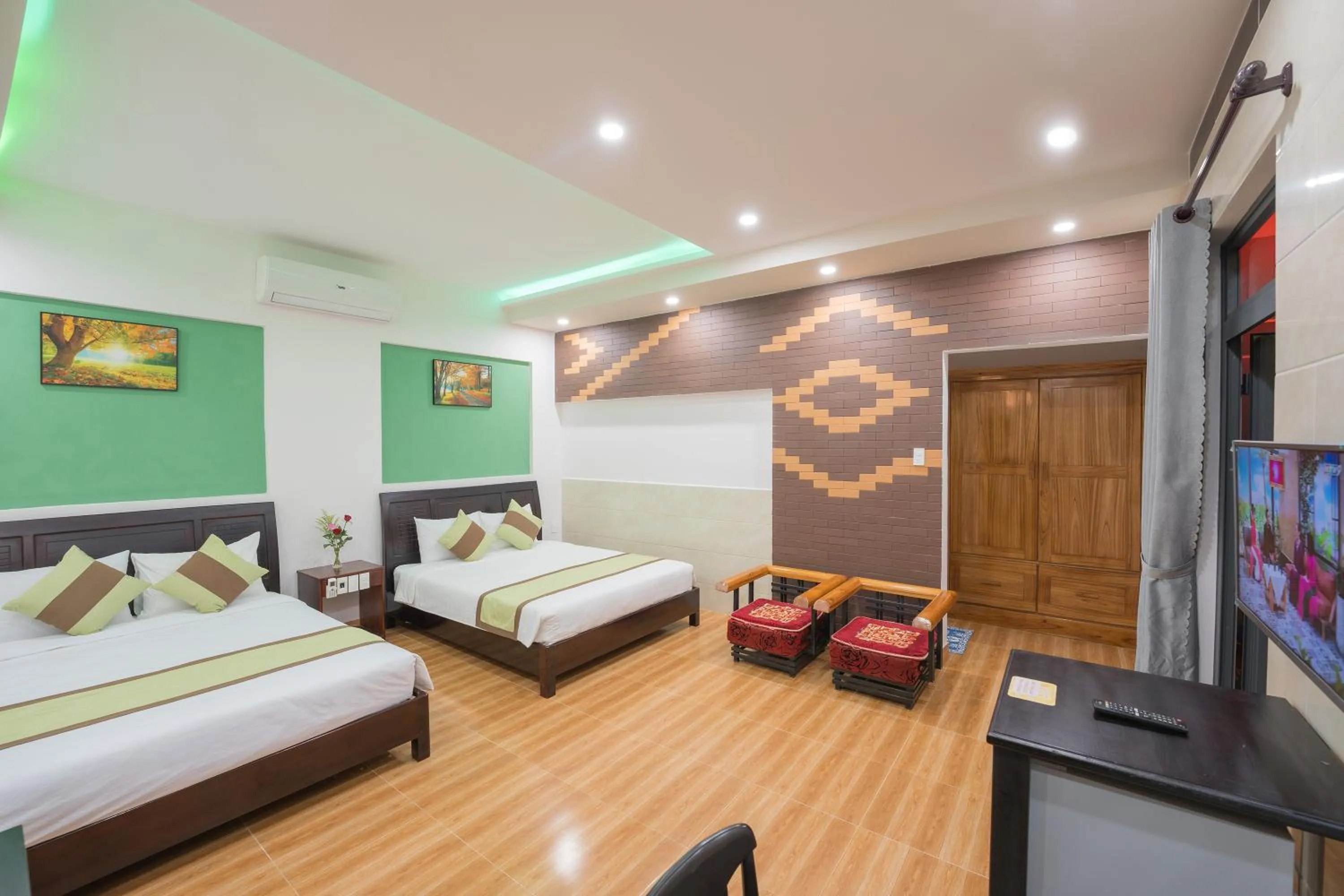 Seating area, Bed in Countryside Moon Homestay