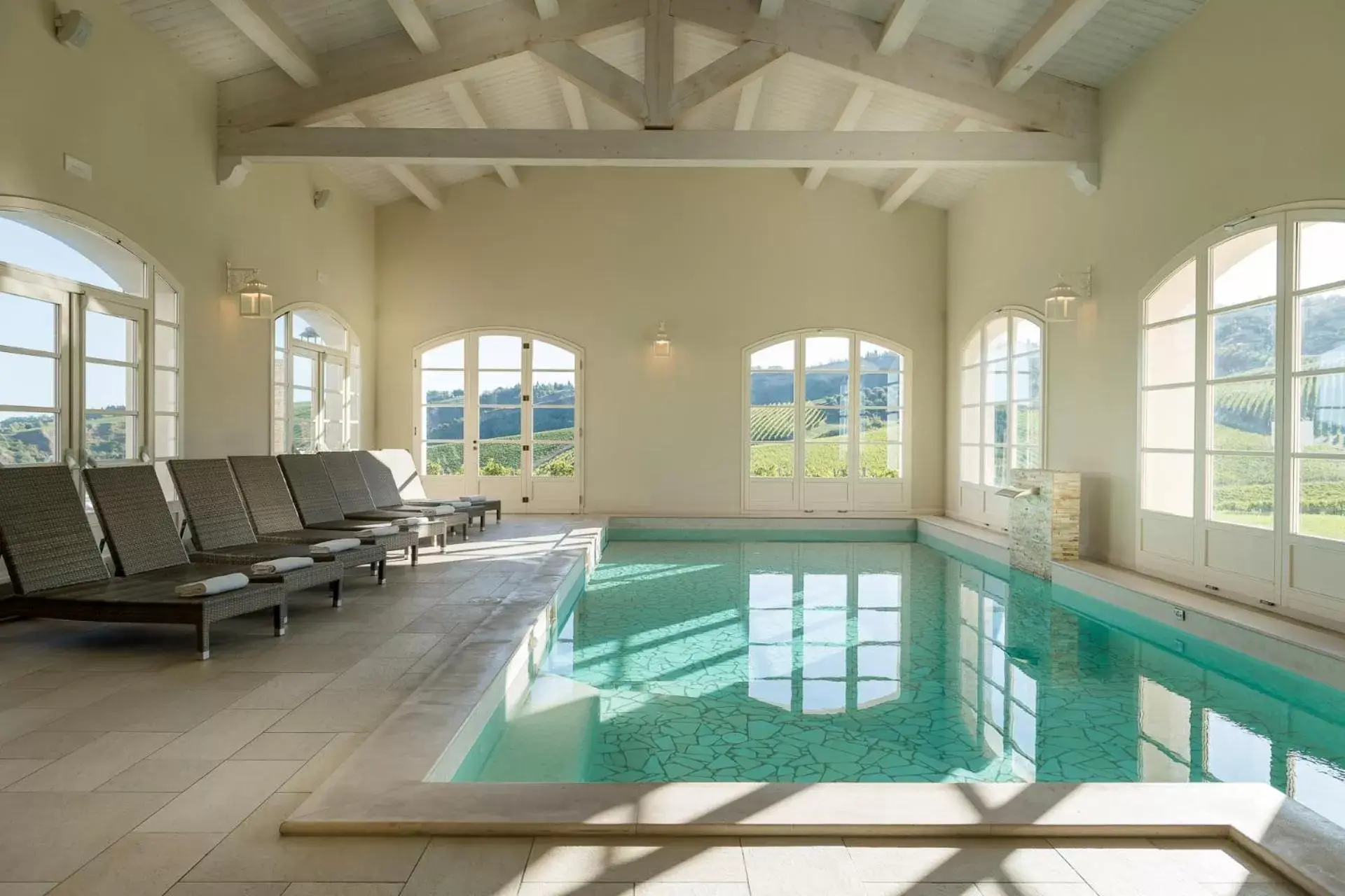 Hot Tub, Swimming Pool in Borgo Conde Wine Resort