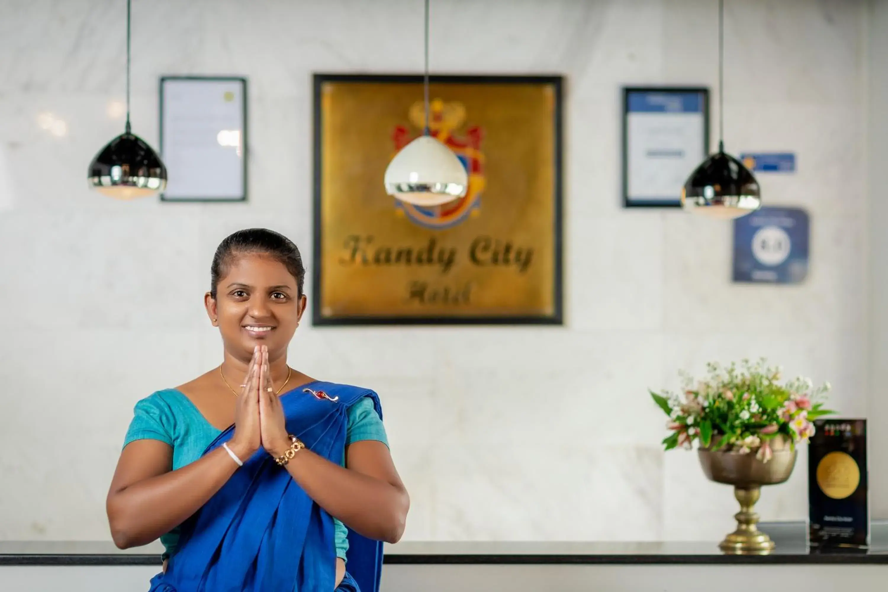 Staff in Kandy City Hotel by Earl's