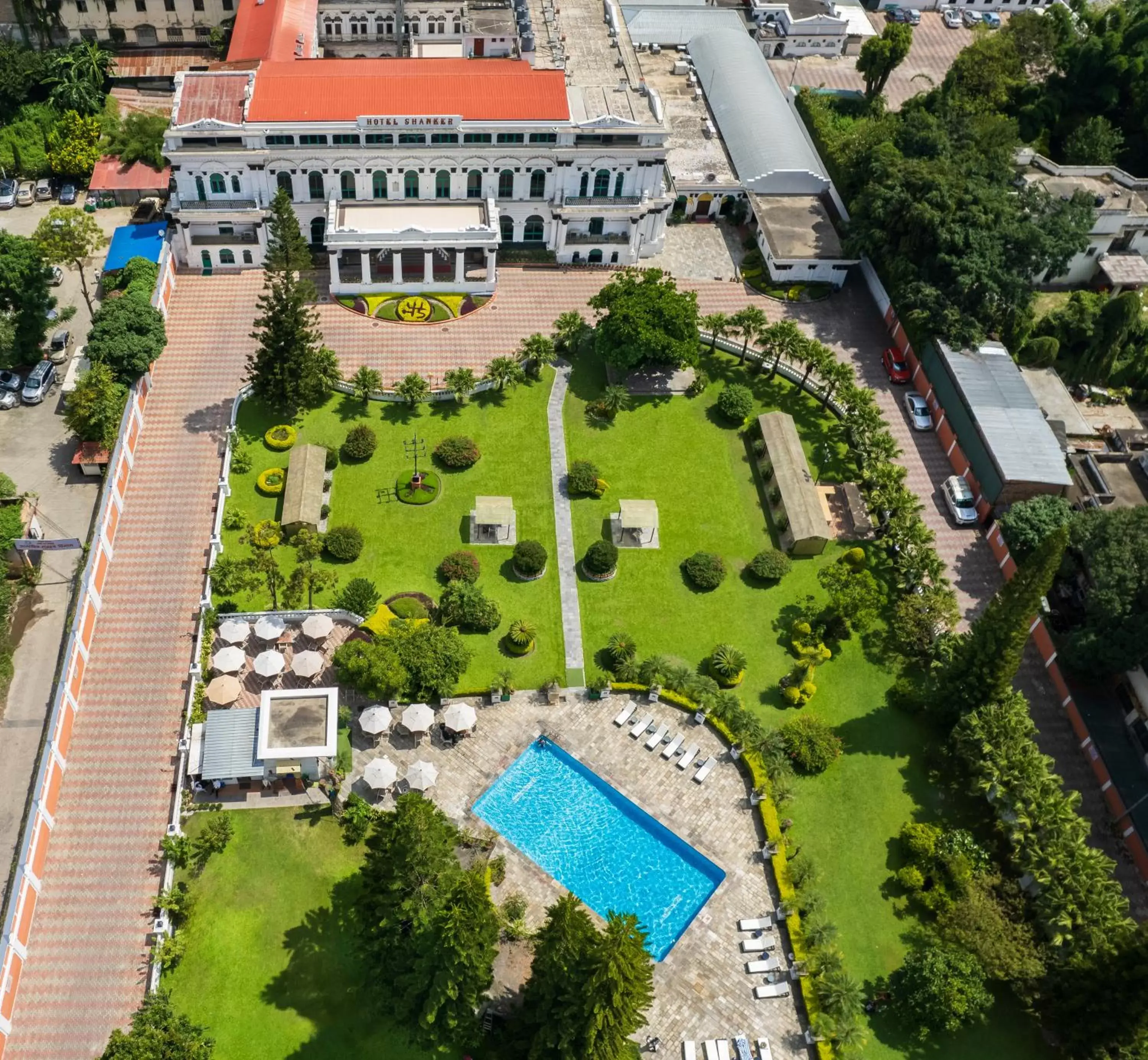 Property building, Bird's-eye View in Hotel Shanker