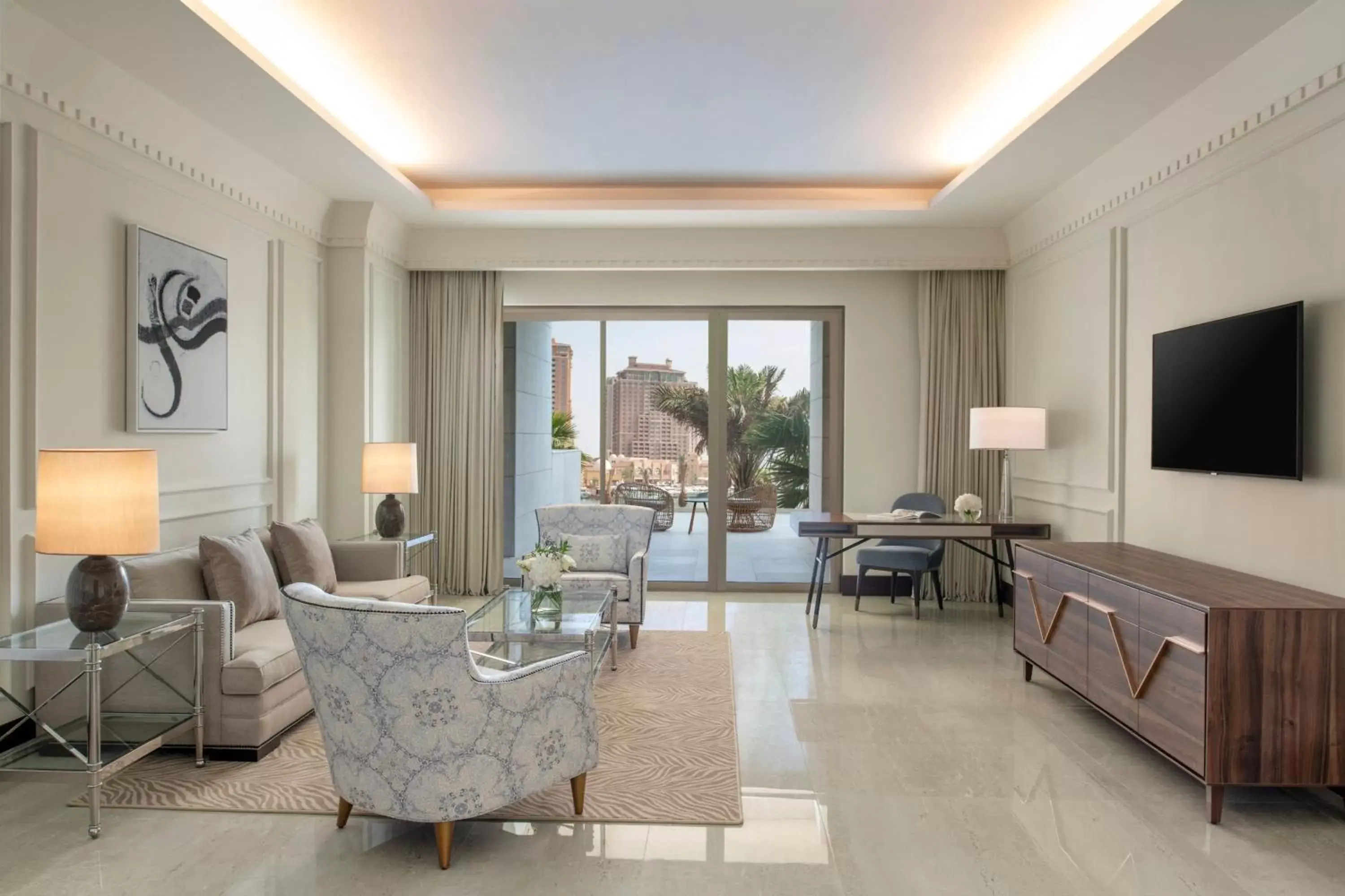 Bedroom, Seating Area in The St Regis Marsa Arabia Island, The Pearl Qatar