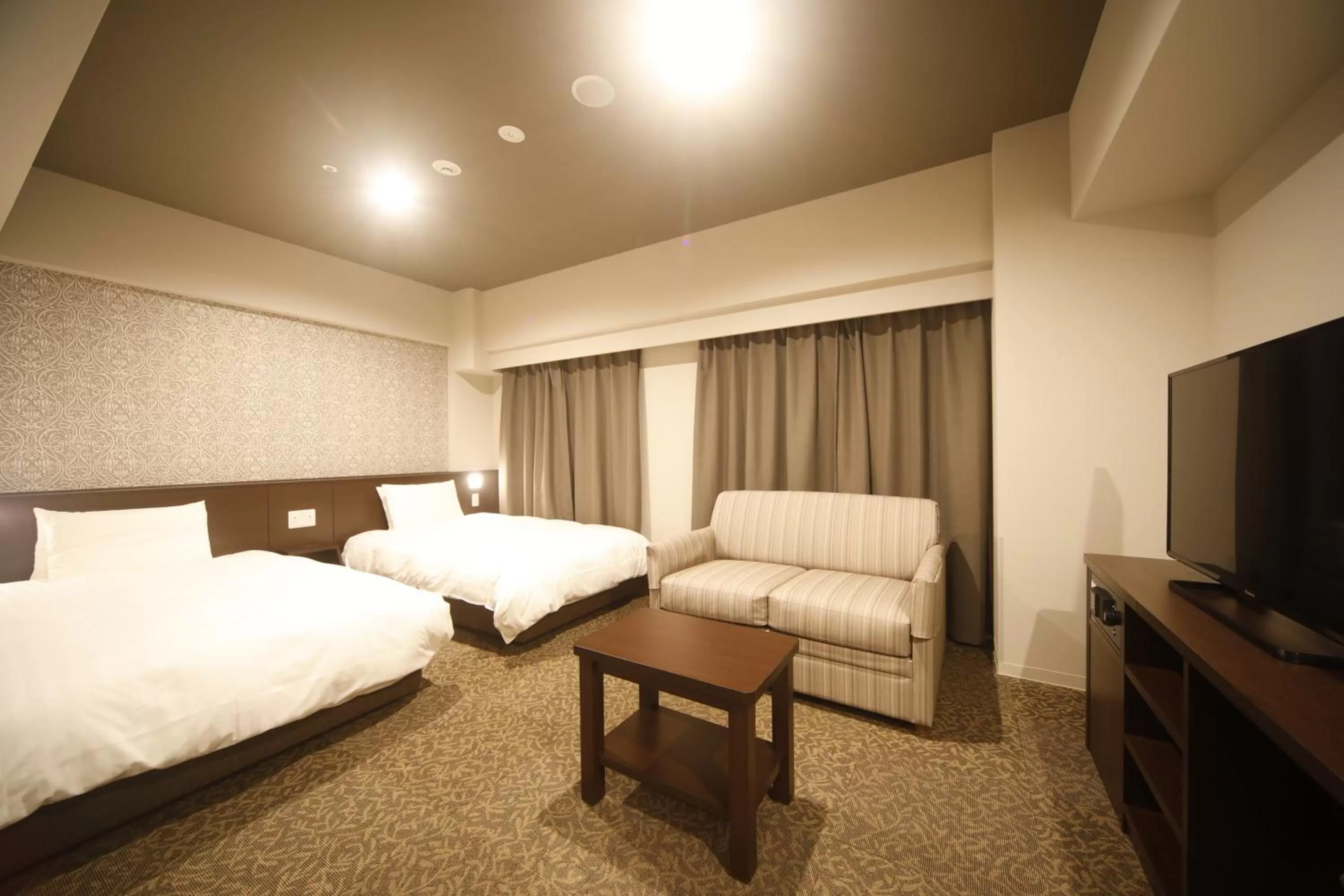 Photo of the whole room, Bed in Dormy Inn Premium Osaka Kitahama