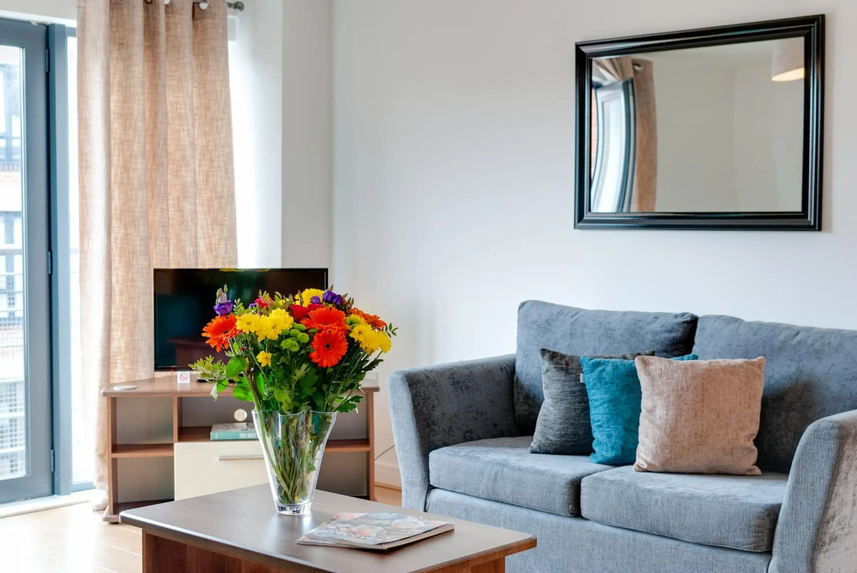 Living room, Seating Area in Base Serviced Apartments - Duke Street