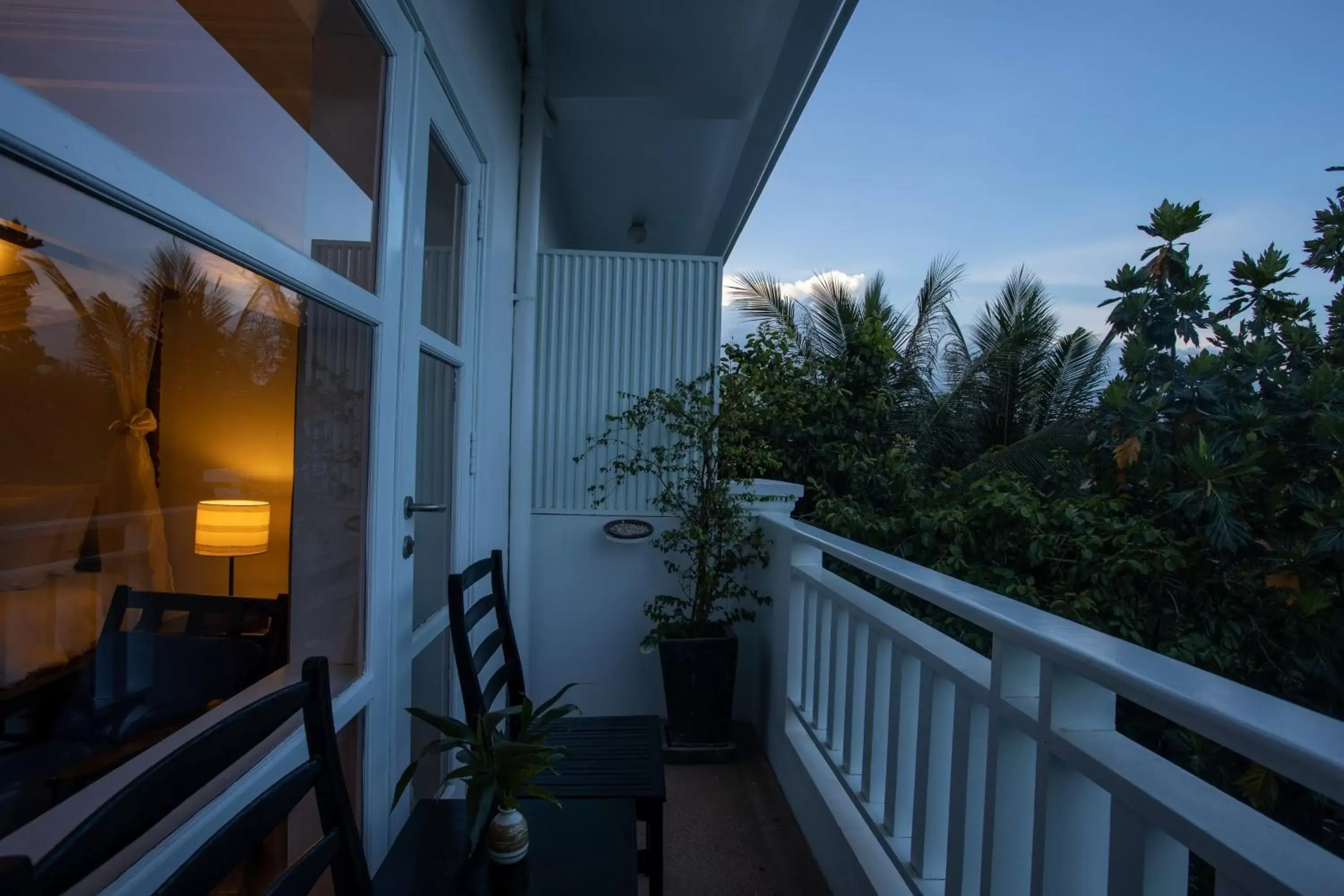 Pool view, Balcony/Terrace in Amber Angkor Villa Hotel & Spa