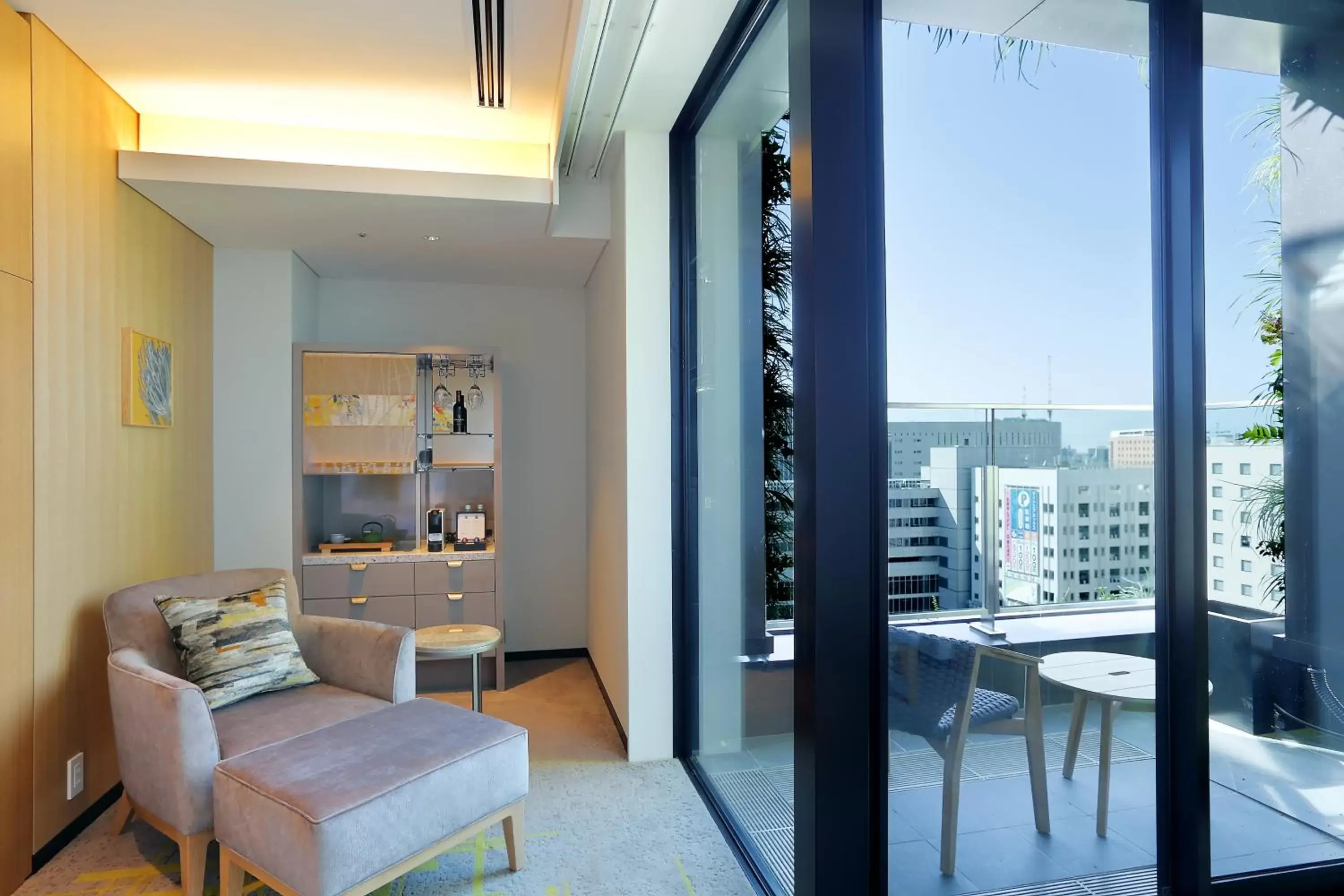 View (from property/room), Seating Area in Miyako Hotel Hakata