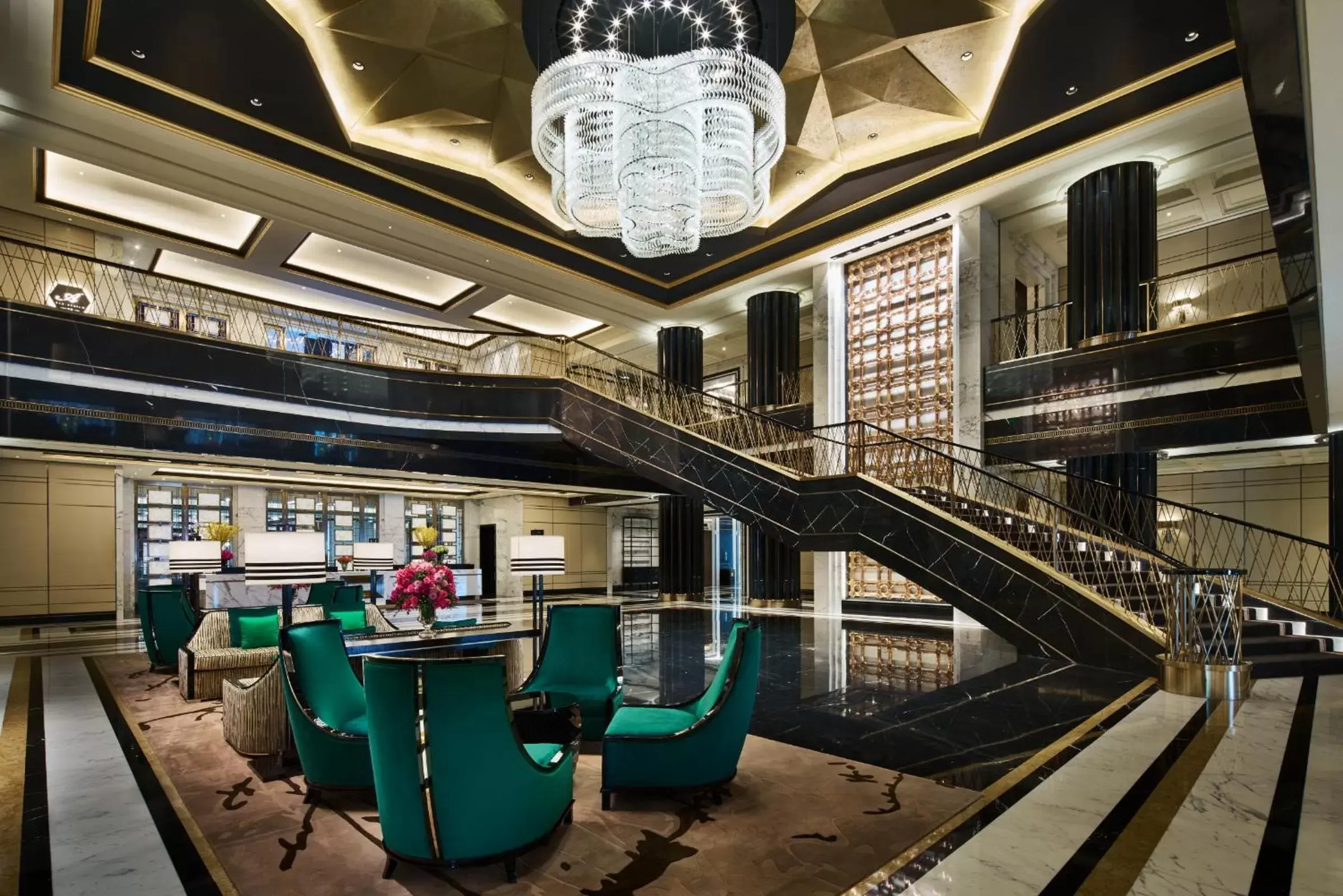 Lobby or reception in Bellagio by MGM Shanghai - on the bund Lobby or reception in Bellagio by MGM Shanghai - on the bund