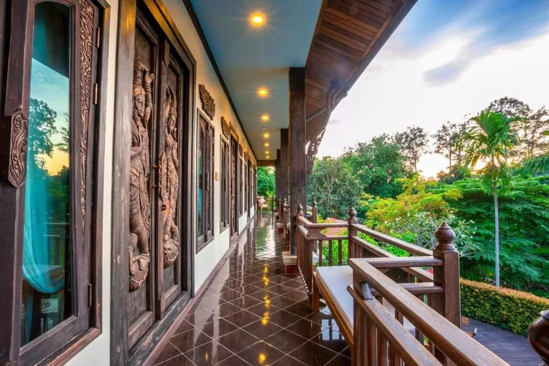 Balcony/Terrace in Amata Lanna Village อมตะล้านนาวิลเลจ