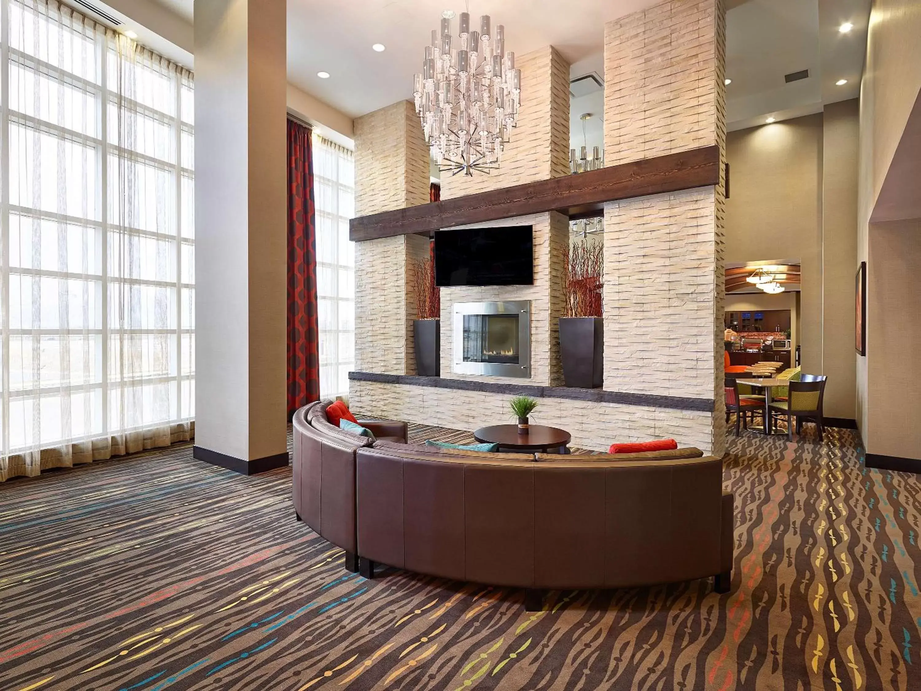 Lobby or reception in Homewood Suites Calgary Airport