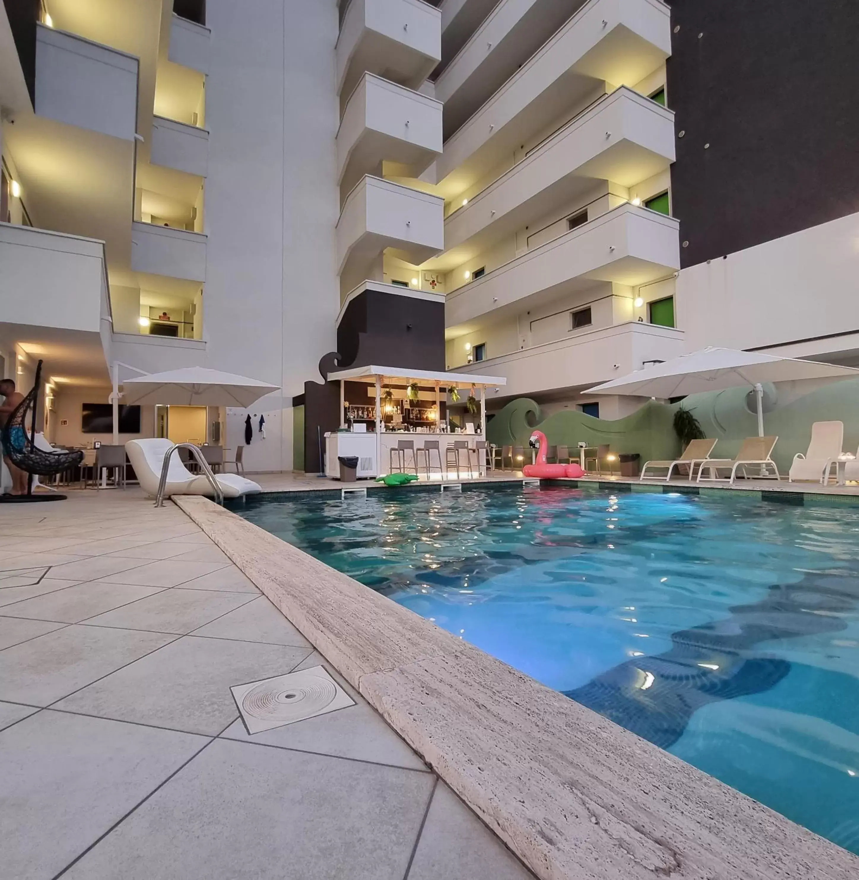 Lounge or bar, Swimming Pool in Nero D'Avorio Aparthotel & SPA