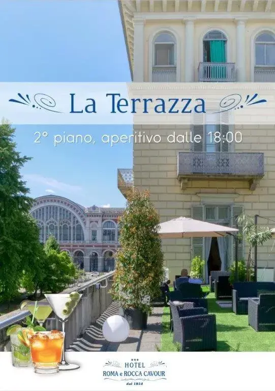 Balcony/Terrace in Hotel Roma e Rocca Cavour