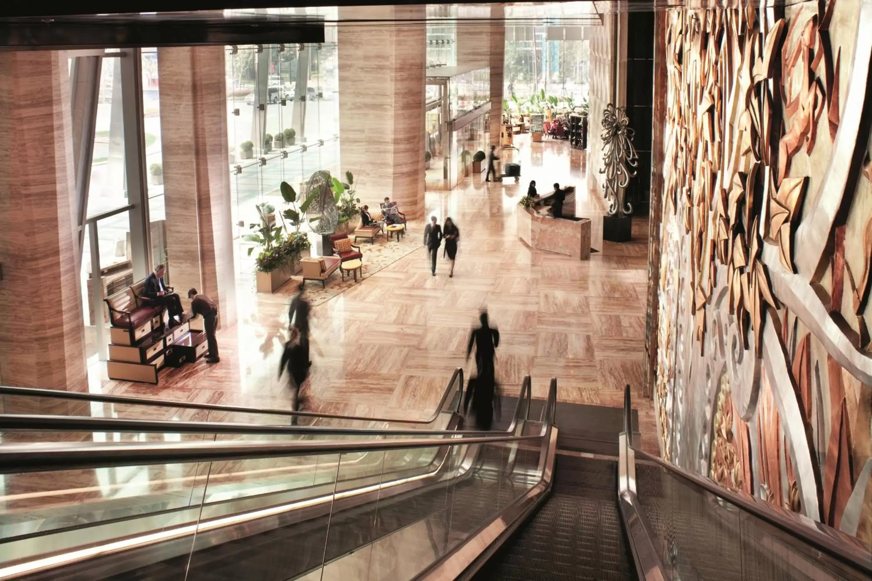 Lobby or reception in The Ritz-Carlton Shanghai, Pudong