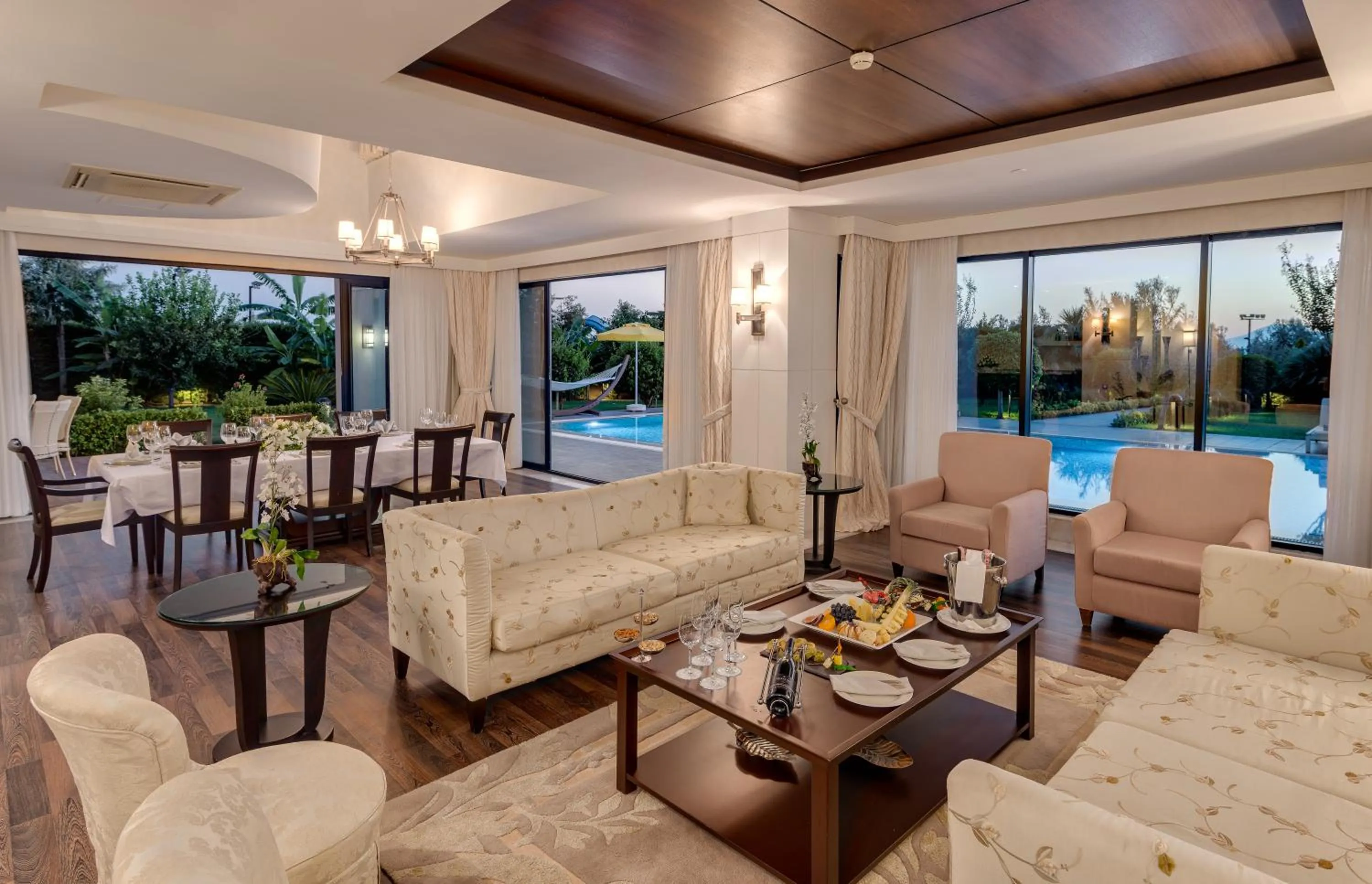 Seating area in Susesi Luxury Resort