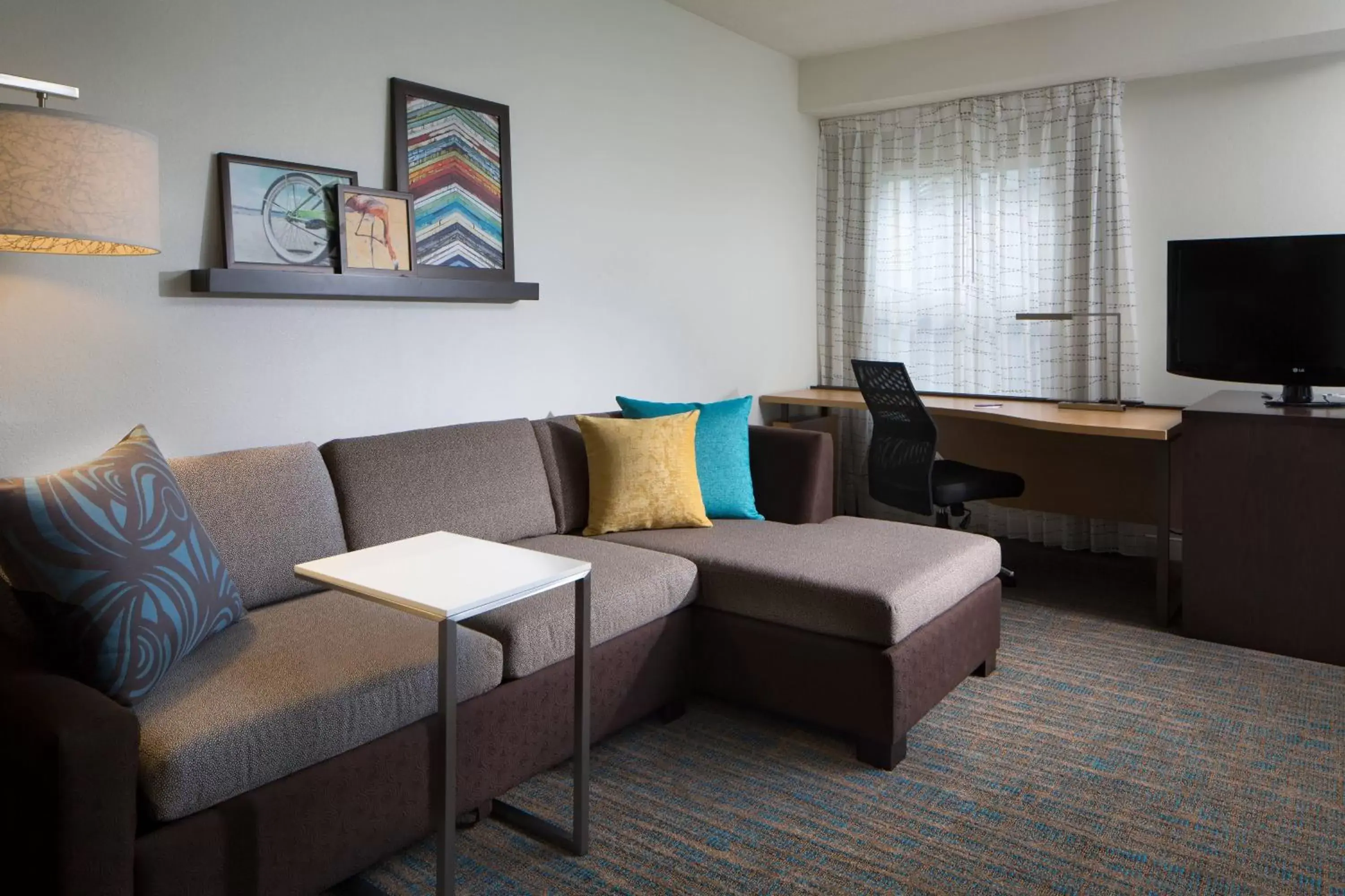 Living room, Seating Area in Residence Inn by Marriott Orlando at SeaWorld