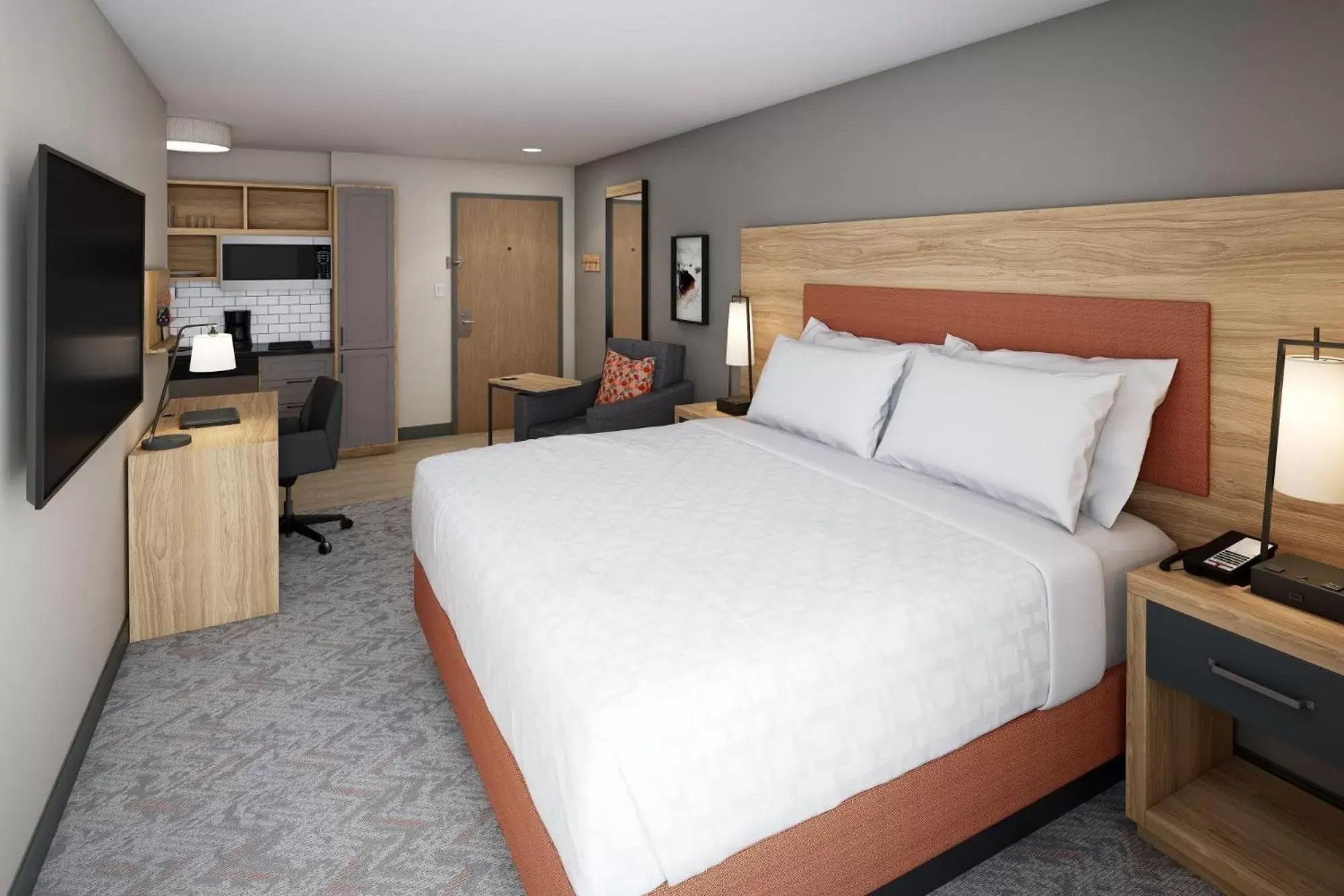 Bedroom, Bed in Candlewood Suites - San Antonio - Schertz, an IHG Hotel