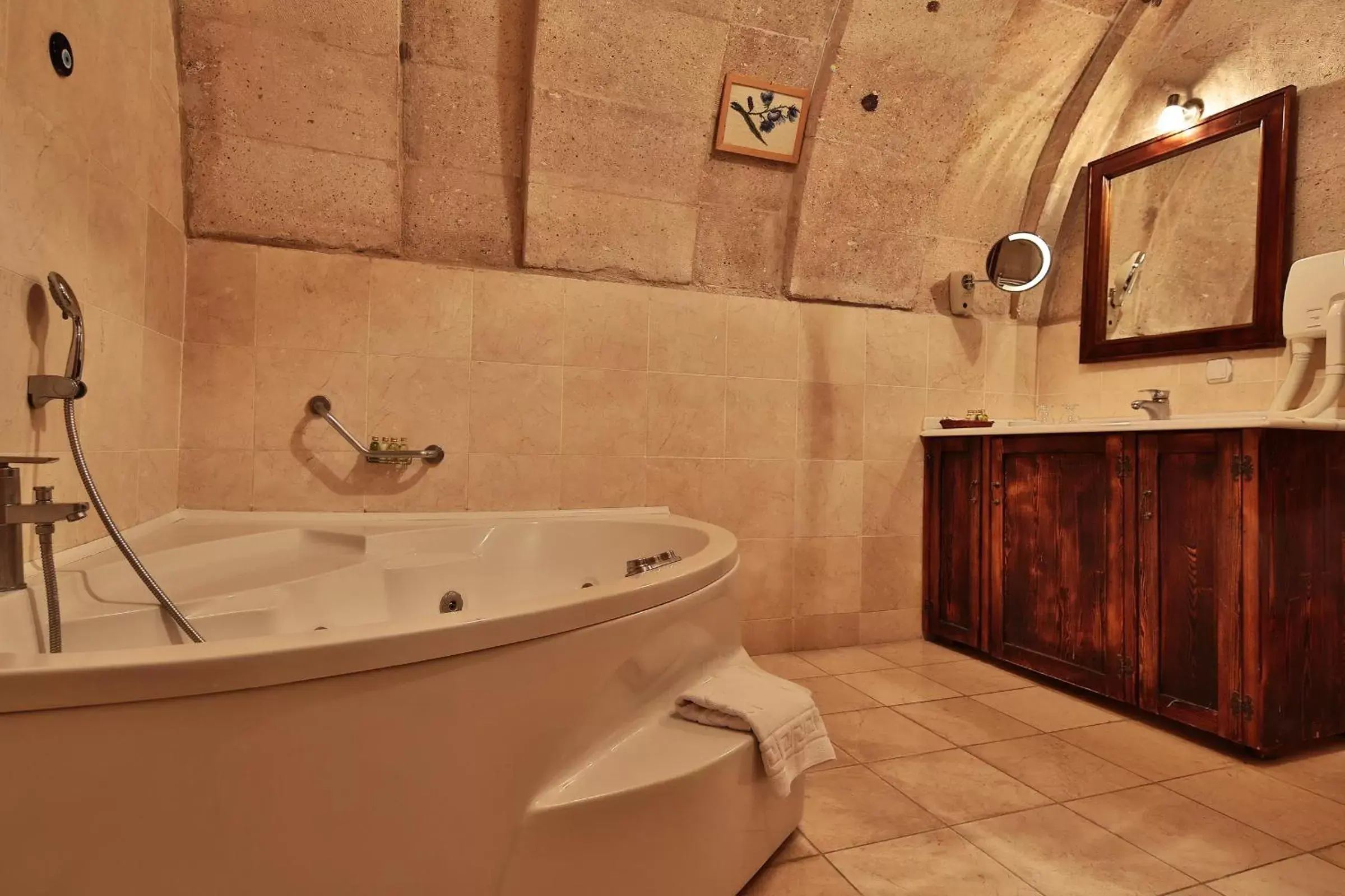 Shower in Cappadocia Cave Suites