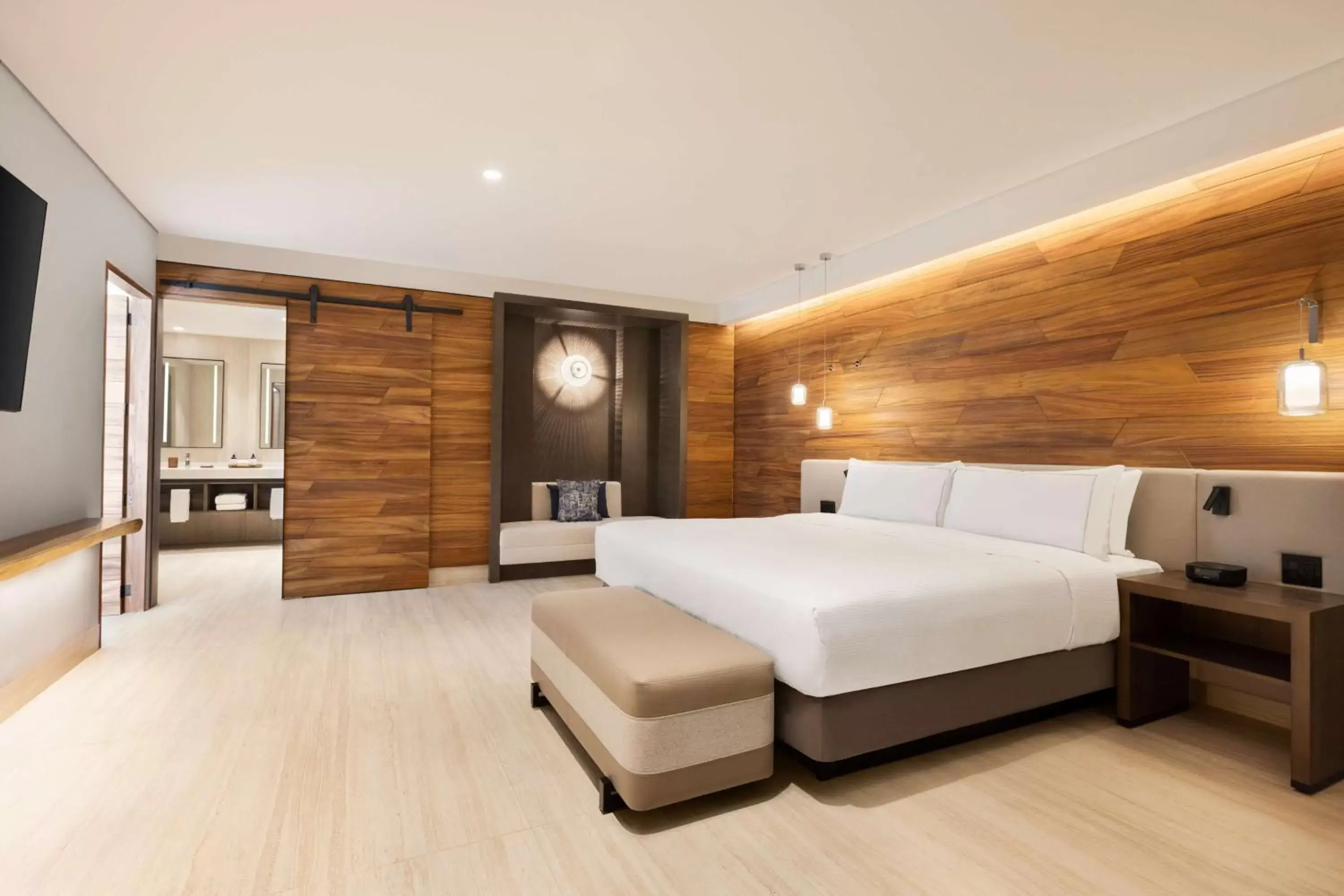 Bedroom, Bed in Hilton Cancun, an All-Inclusive Resort